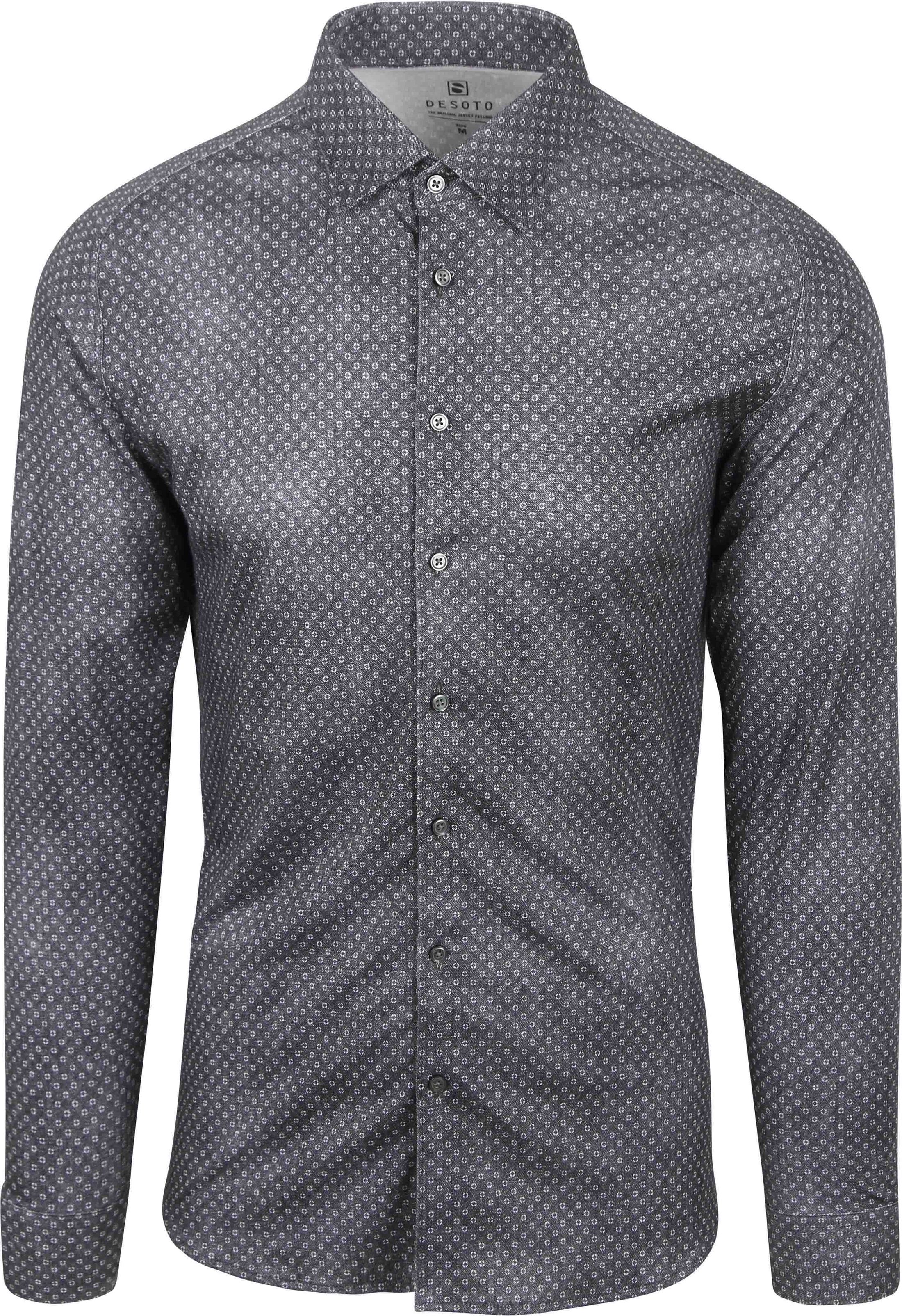 Desoto Shirt Print Denim Dark Blue 87328-3-749 order online | Suitable