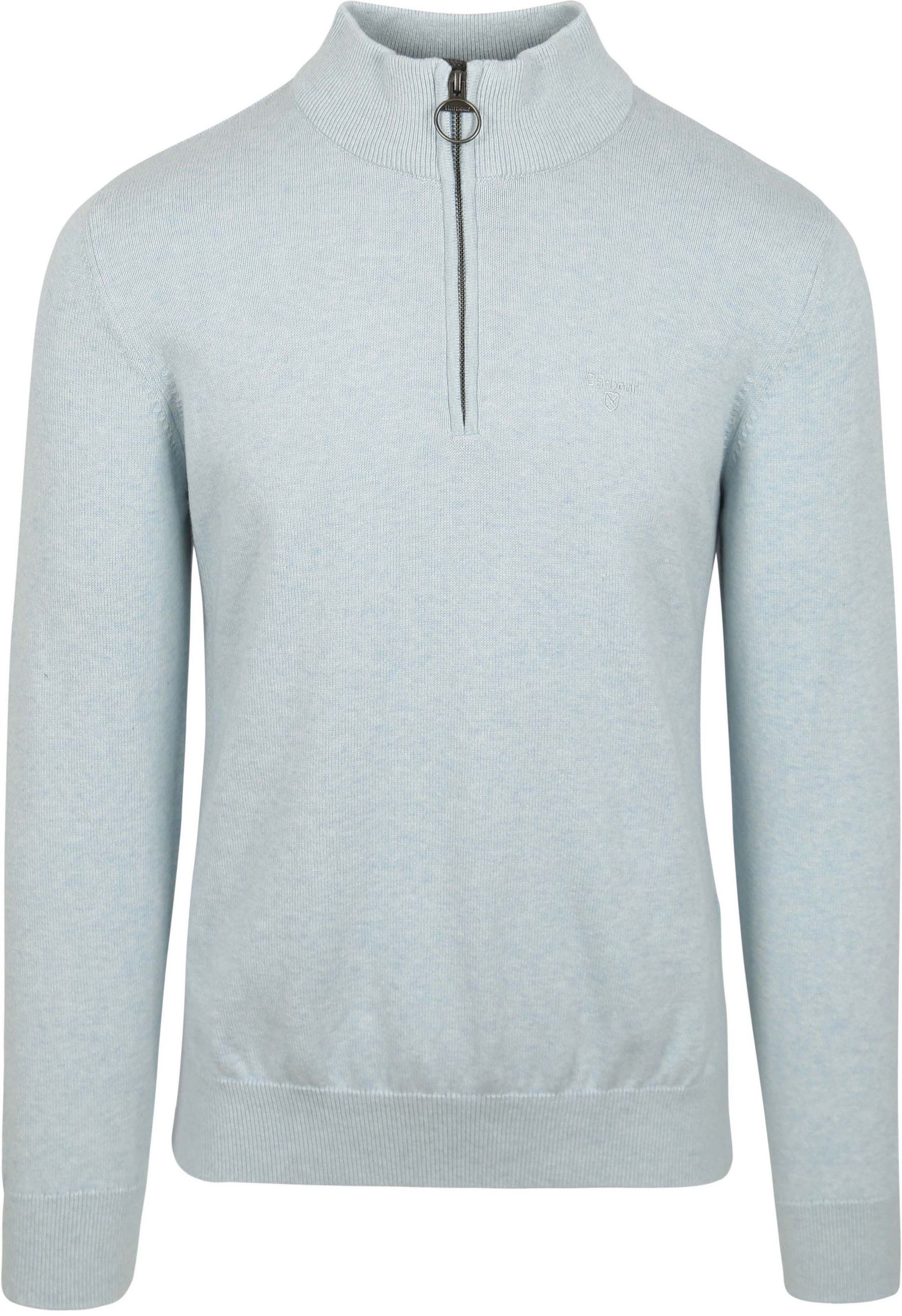 Barbour Half Zip Pullover Light Blue MKN1074-BU61 order online | Suitable
