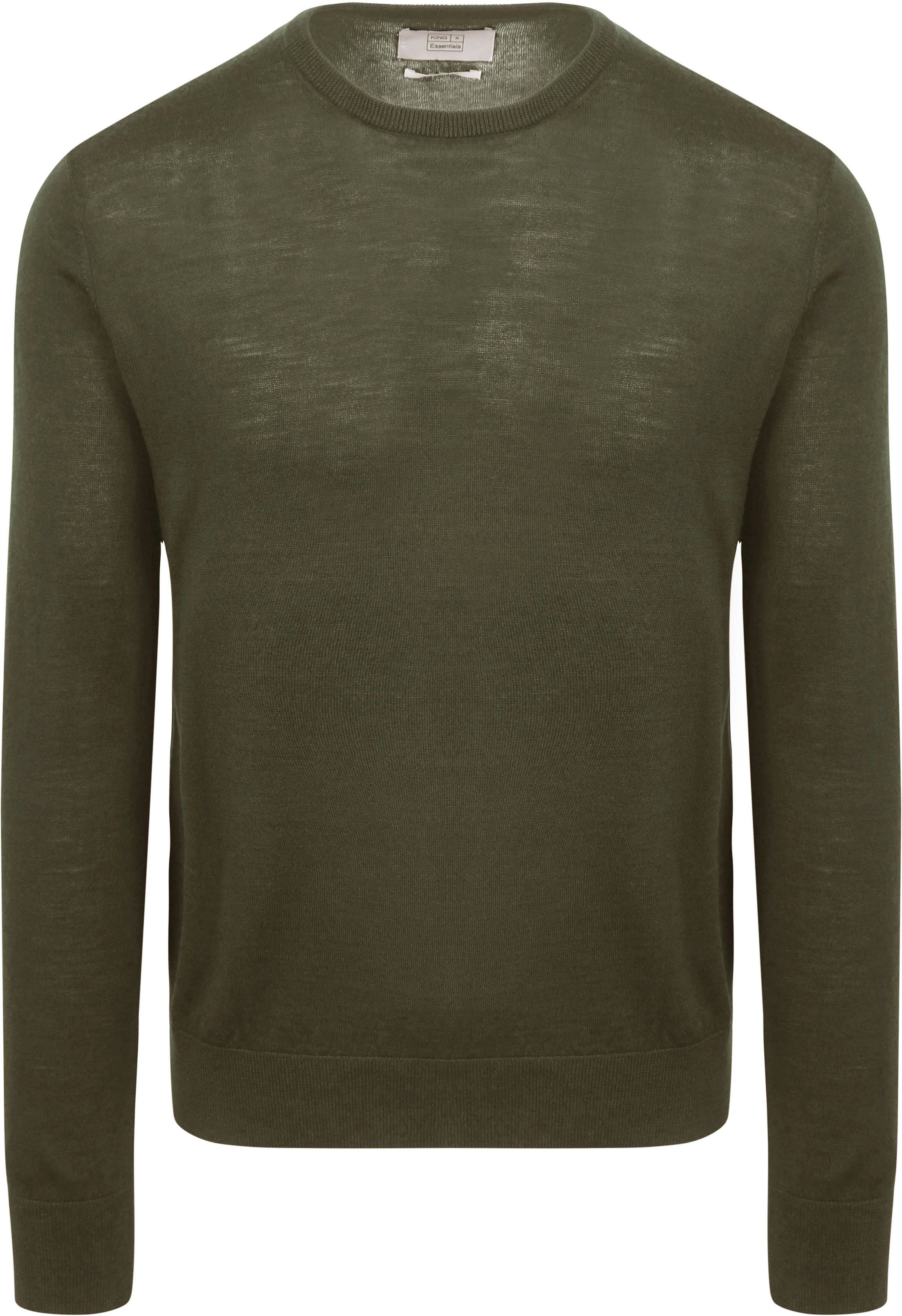King Essentials The John Pull Merino Vert Army  KM111030001-G010T commander en ligne | Suitable