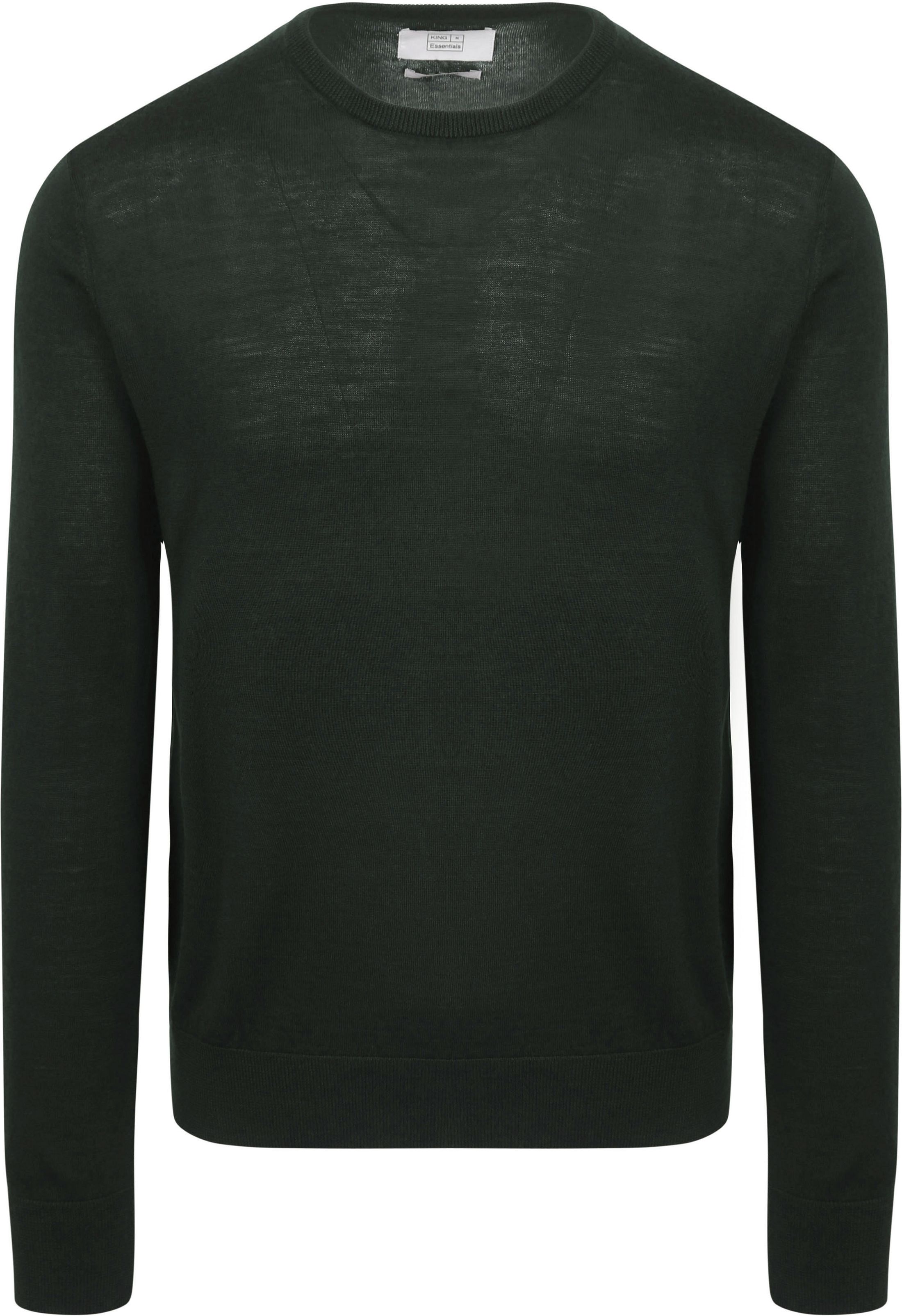 King Essentials The John Pullover Merino Donkergroen KM111030001-G035T kopen | Suitable