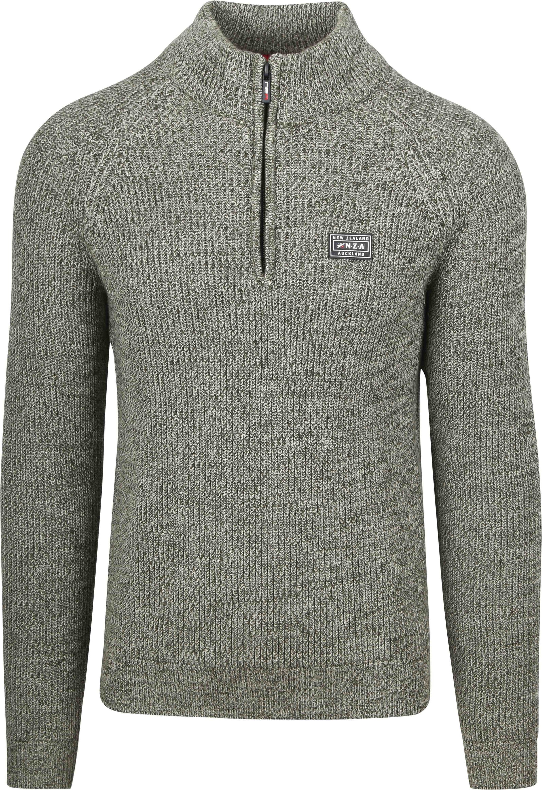 NZA Pull Drake Demi-Zip Vert 24HN472-1734 commander en ligne | Suitable
