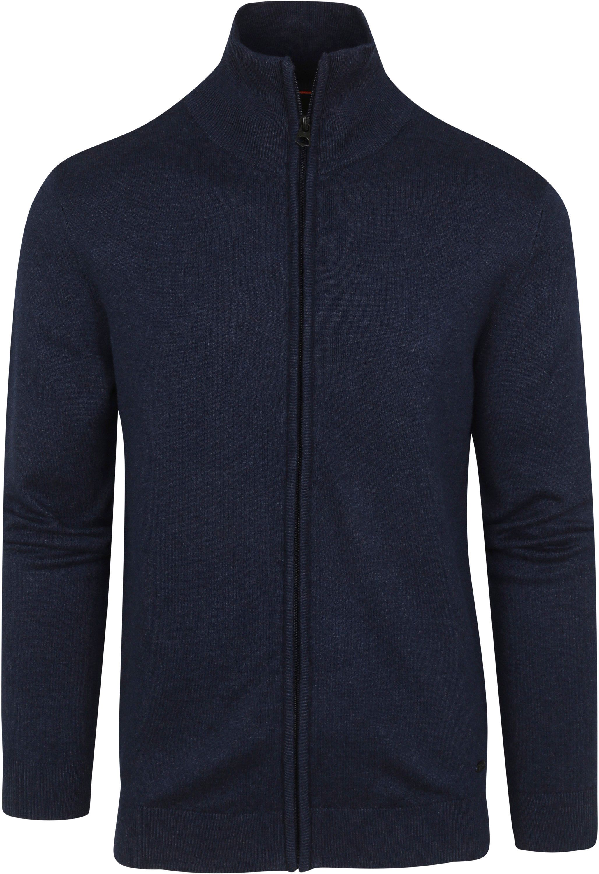 Petrol Cardigan Knitwear Melange Dark Blue M-3020-KWC225-5107 order online | Suitable