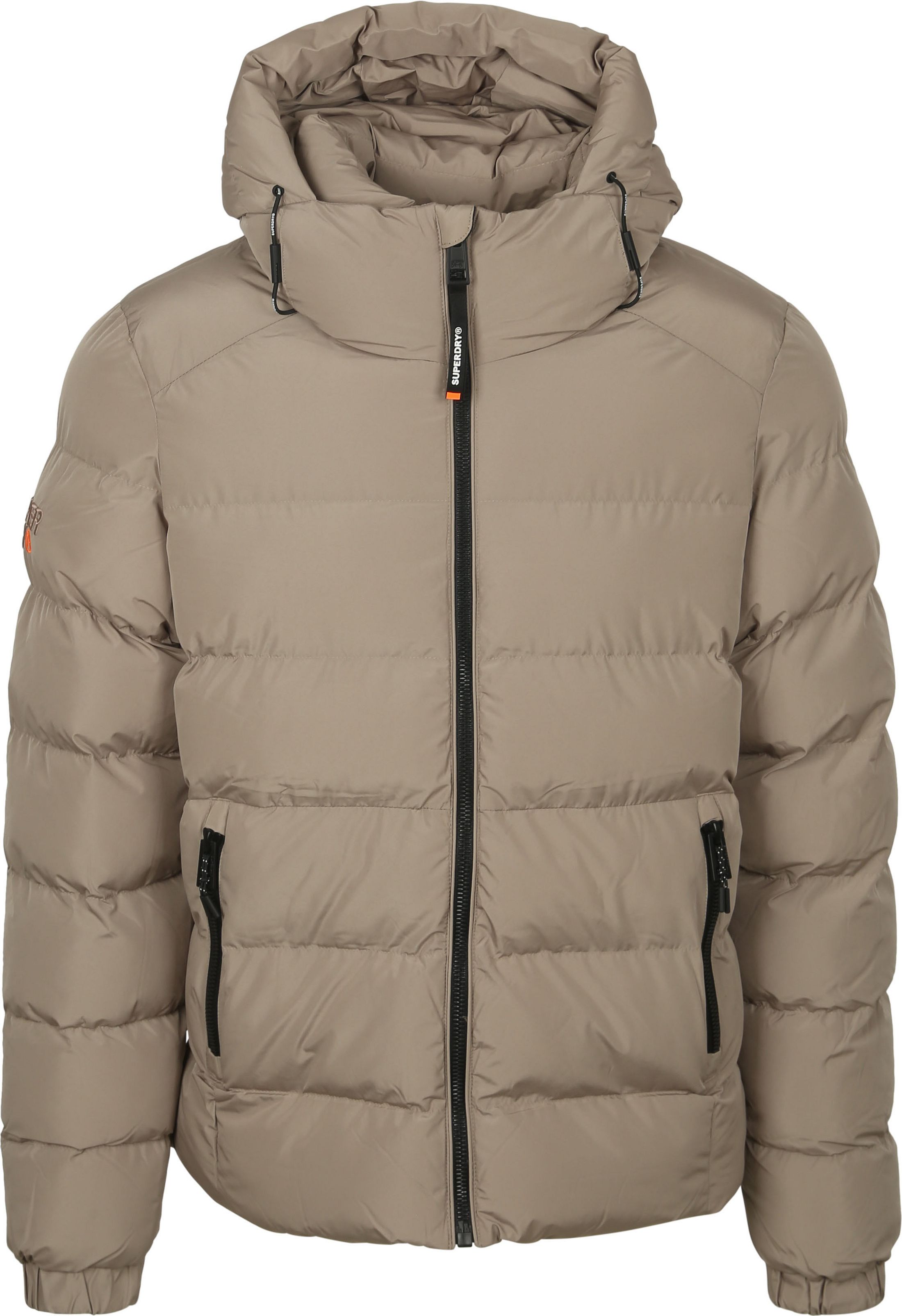 Superdry Puffer Jacket Hooded Greige order online | Suitable Lithuania