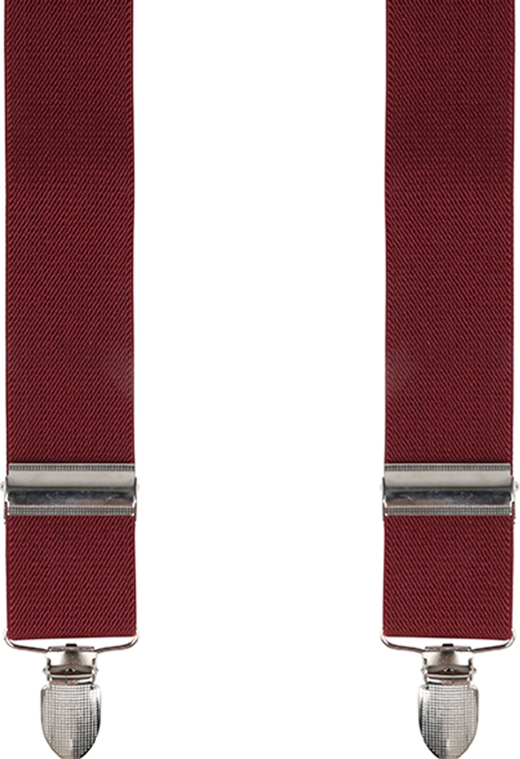 Suitable Suspenders Bordeaux Burgundy Red
