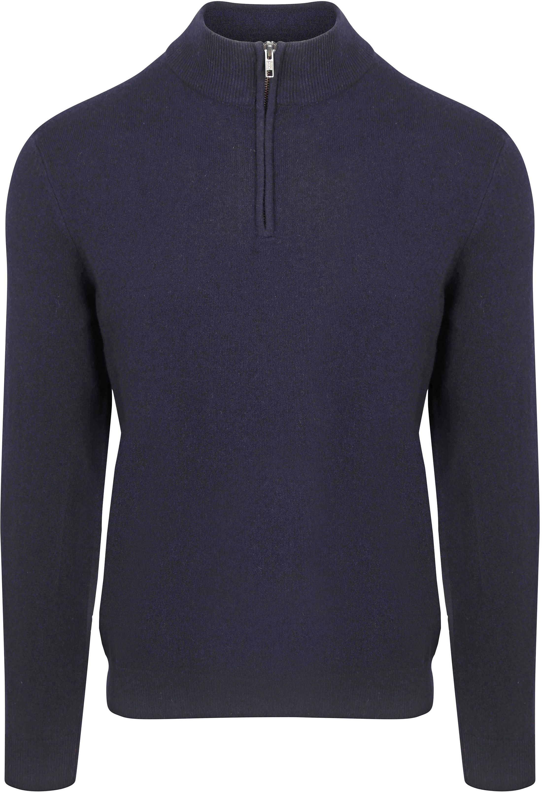 Steppin' Out Half Zip Pullover Merino Wool Navy SM1204.0003-2100/PU-MO-MRI-REF12-SO-25.01 Navy order online | Suitable