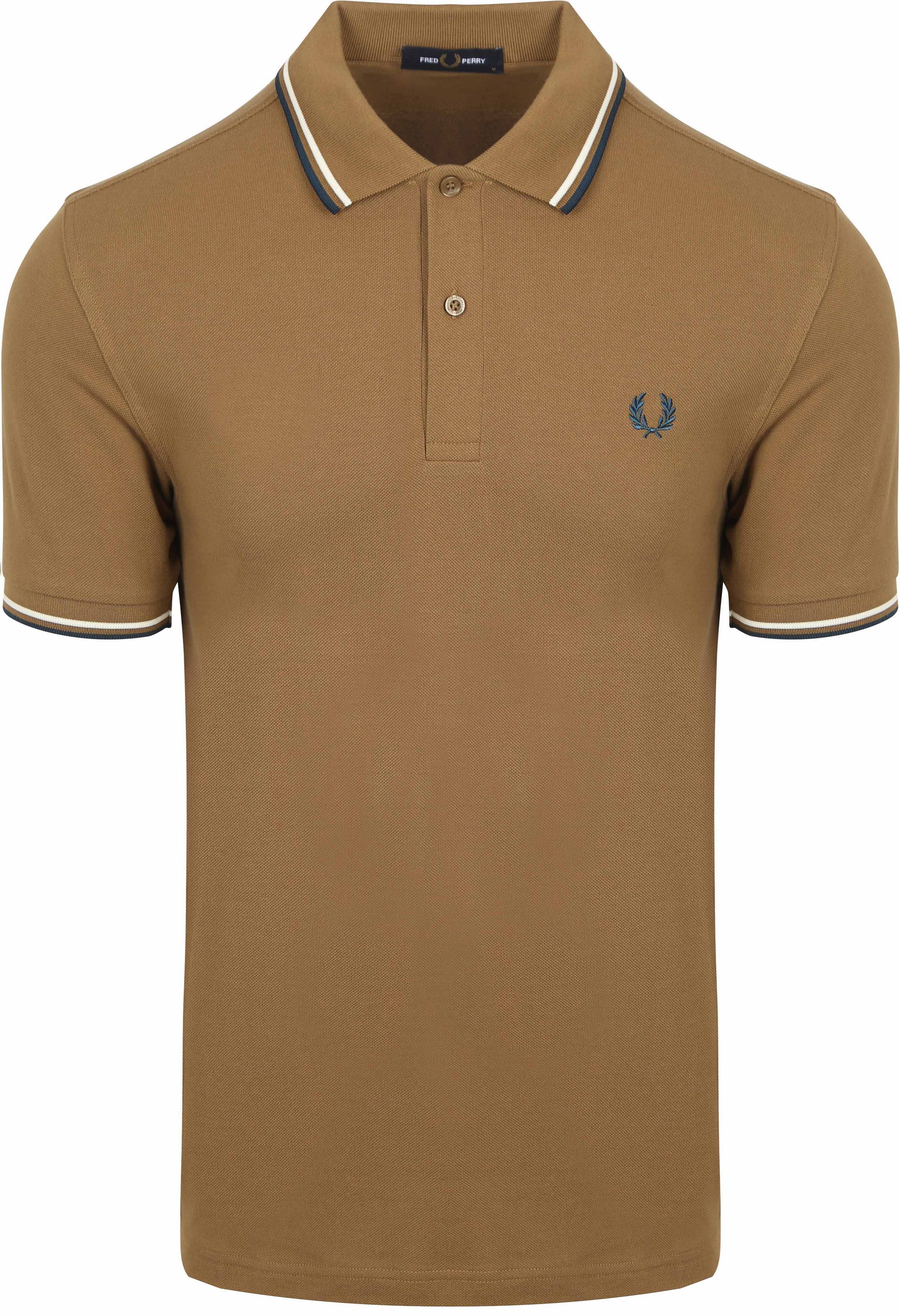  Fred Perry Polo Twin Tipped M3600 Brown Z60 M3600-Z60 order online | Suitable