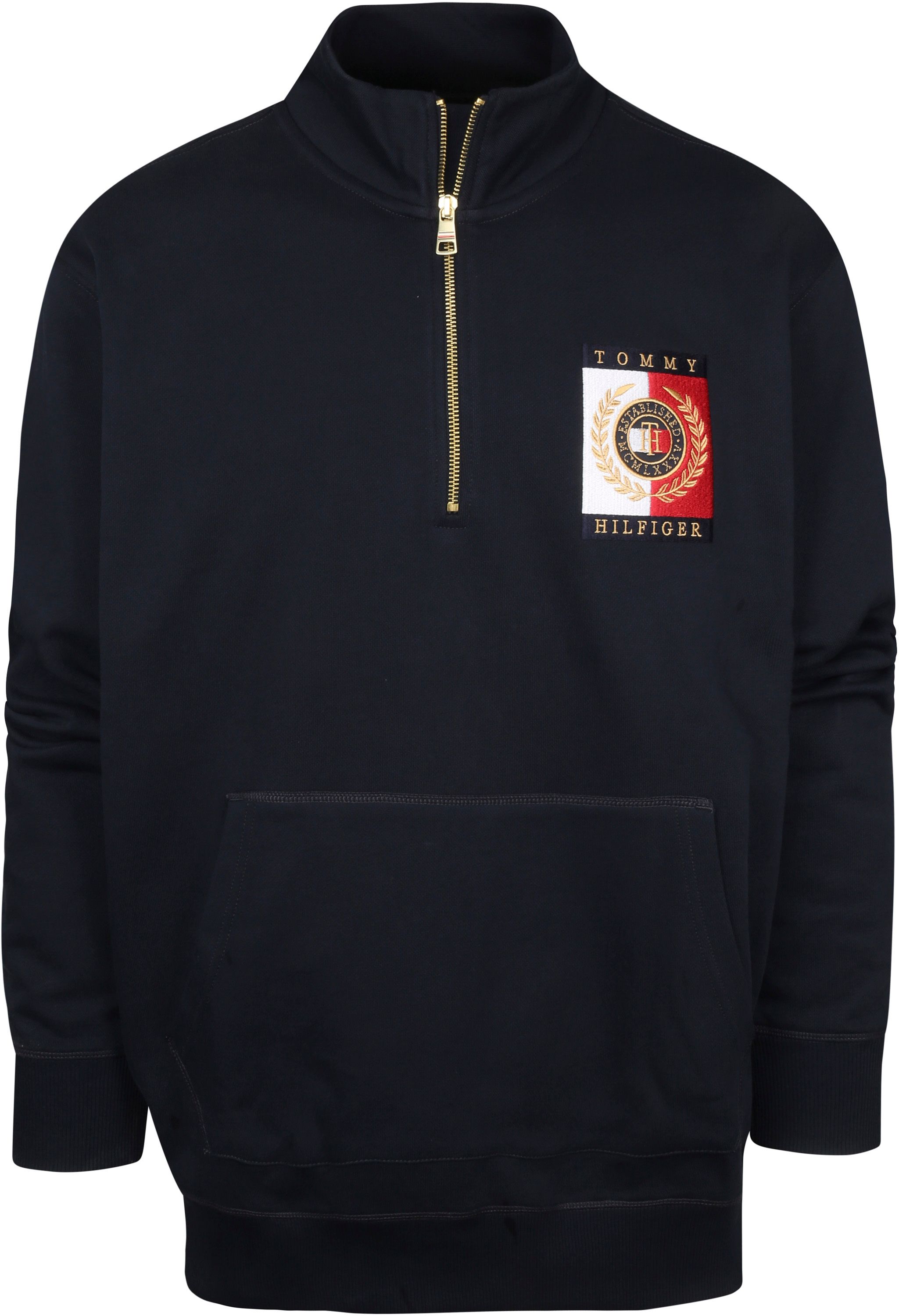 Tommy Hilfiger Big and Tall Sweater Zipper Navy MW0MW25092 DW5 kaufen | Suitable