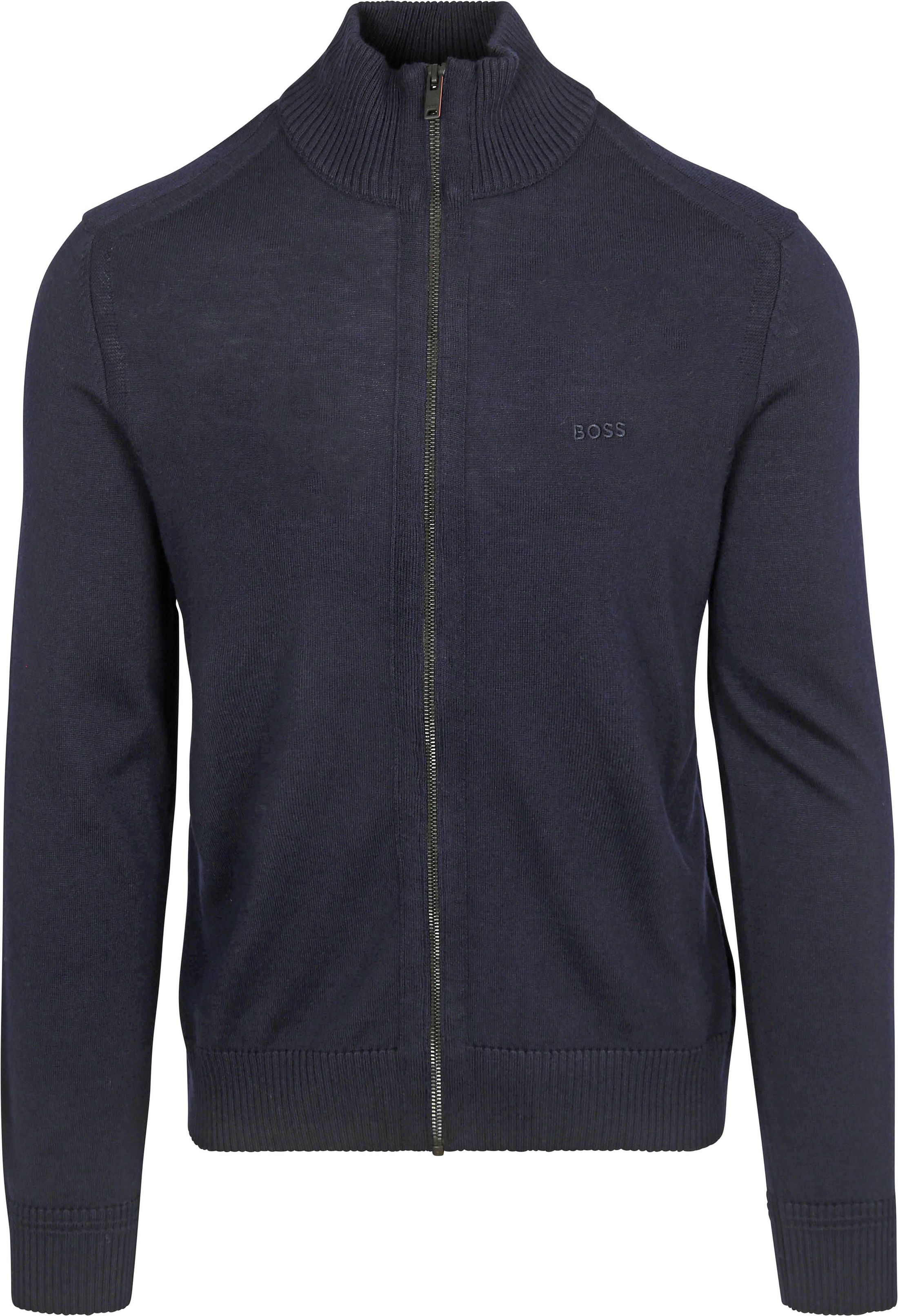 BOSS Avac Cardigan Wool Blend Navy order online | 50501750-404 | Suitable Hungary