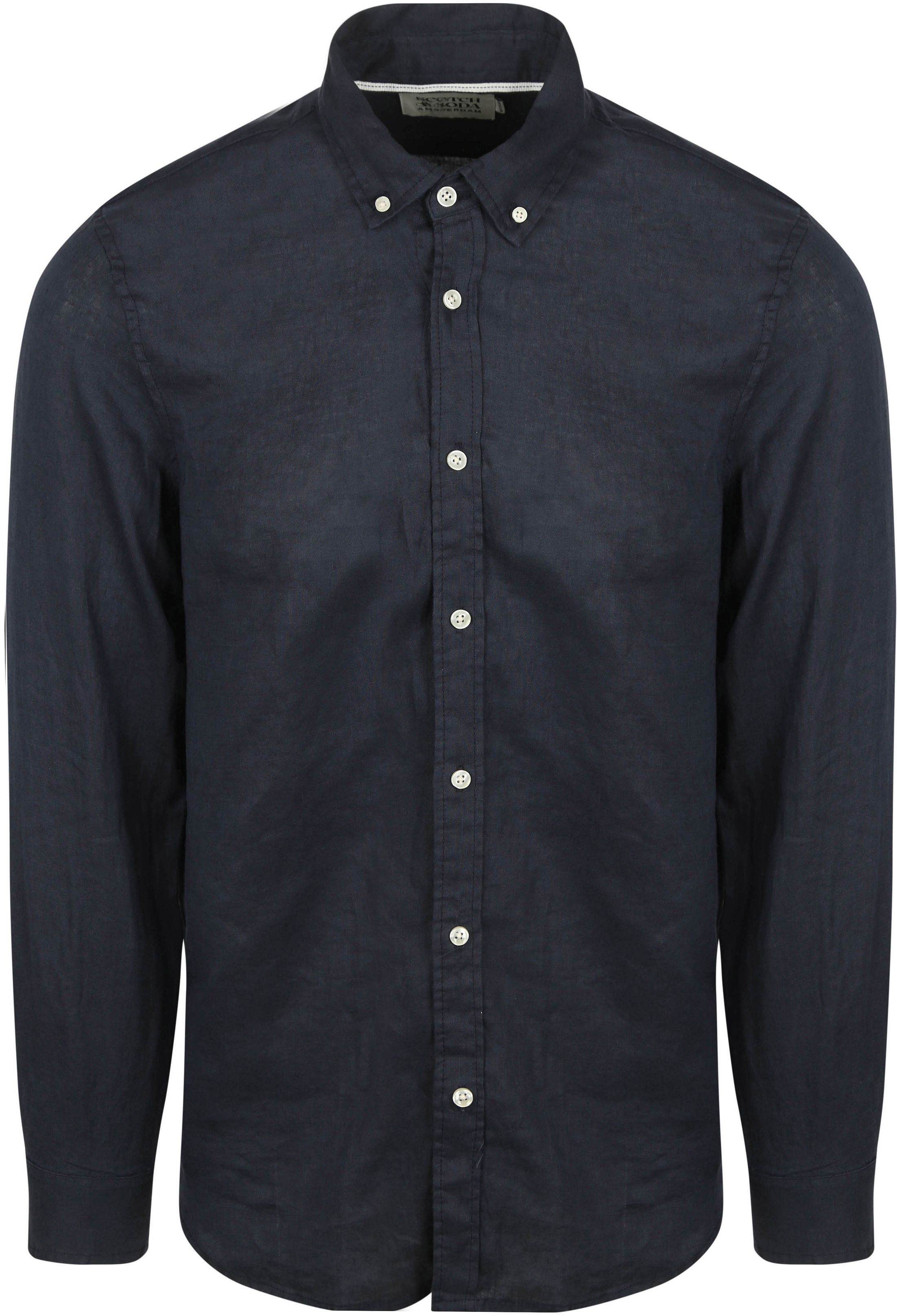 Scotch and Soda Linen Shirt Navy order online | 179188-401 | Suitable Spain