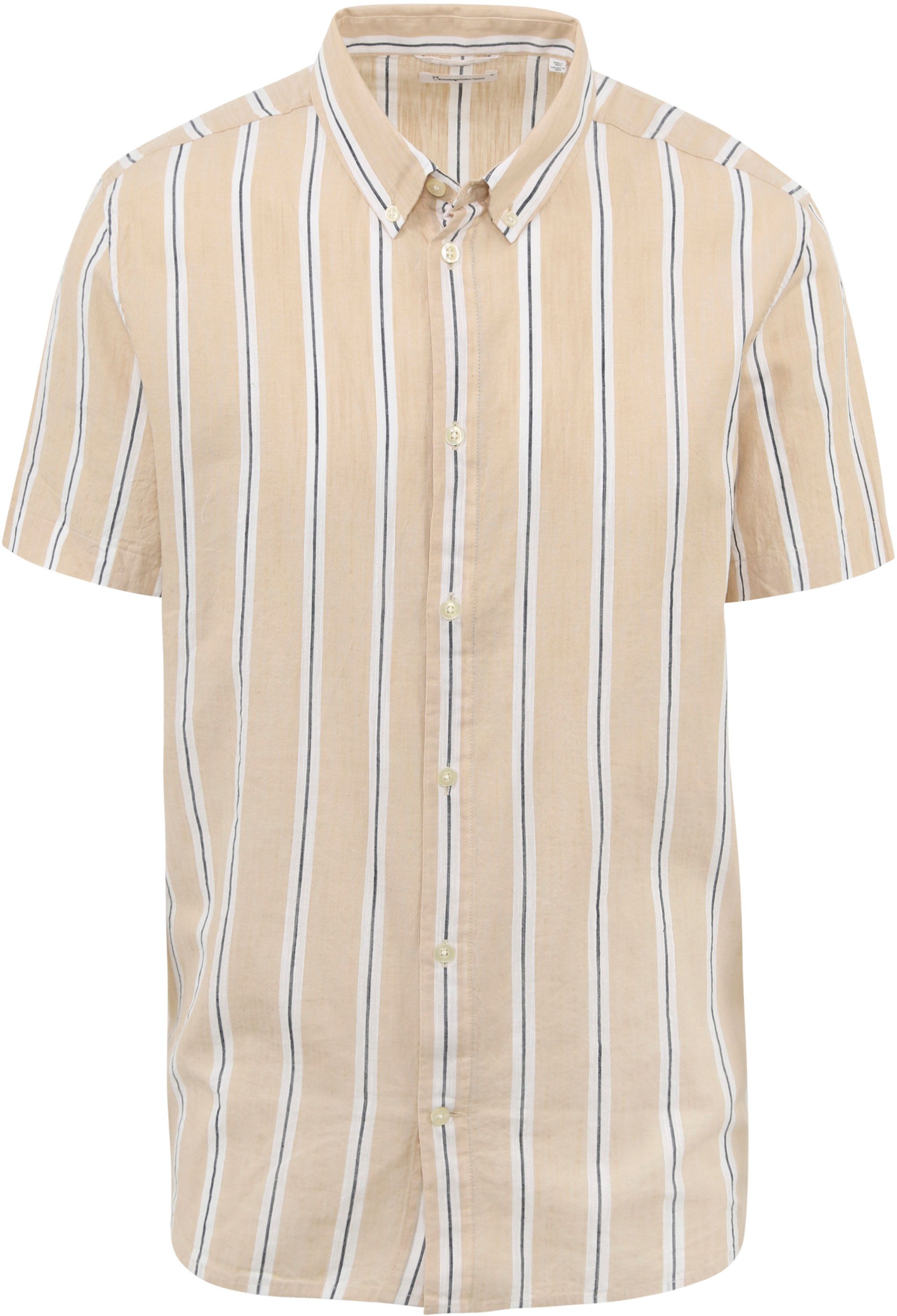 KnowledgeCotton Apparel Chemise Rayures Beige 1090013-8002 Stripe - safari commander en ligne | Suitable