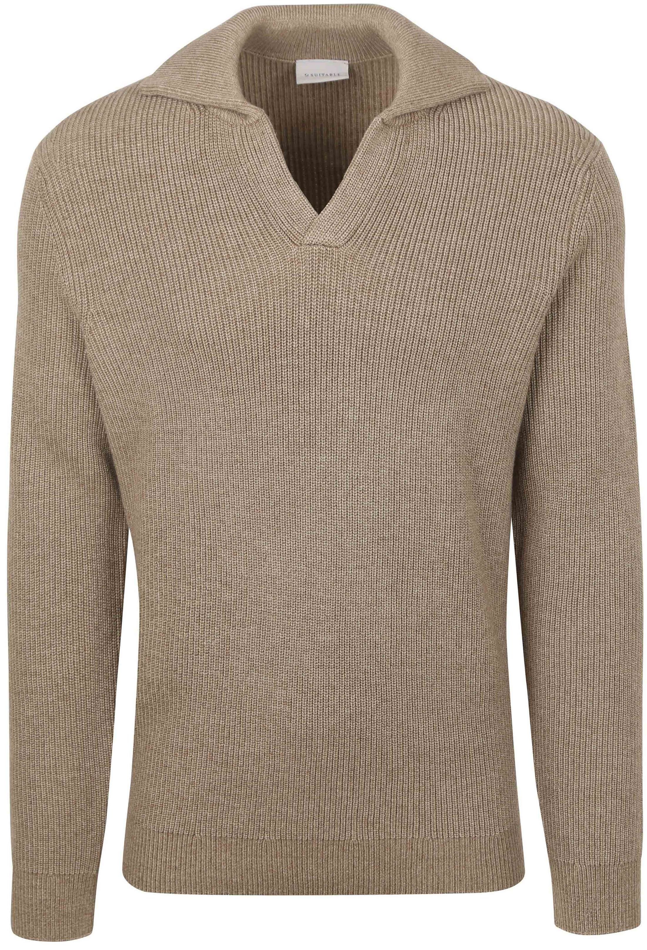 Suitable Pullover Riva Knit Taupe order online | PU-COWO-RIVA-FCD Taupe 36714 | Suitable Lithuania