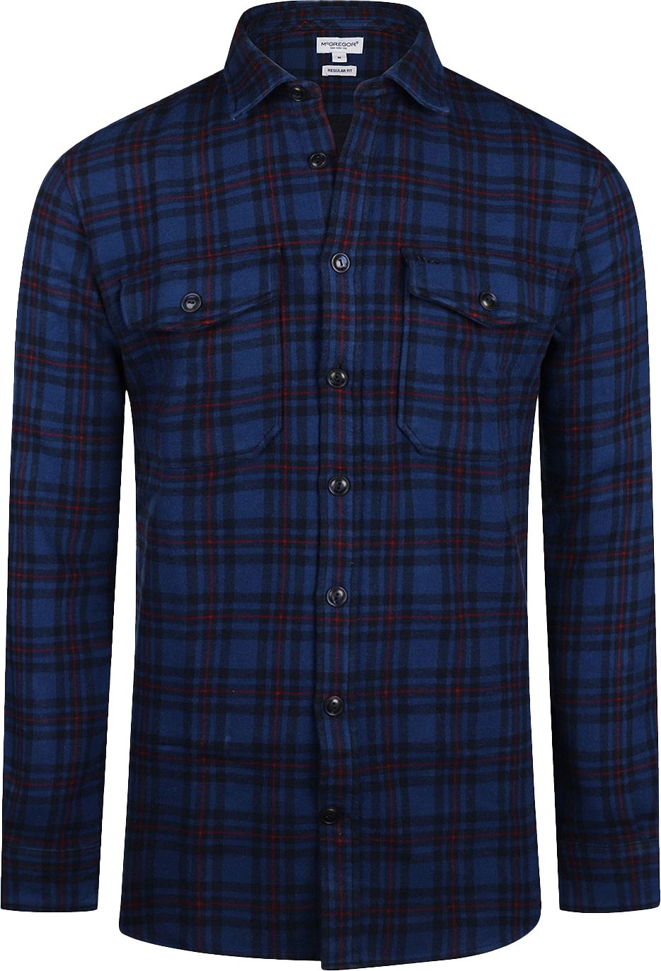McGregor Overshirt Tartan Checks Dark Blue MM242.6005.02-2100 order online | Suitable