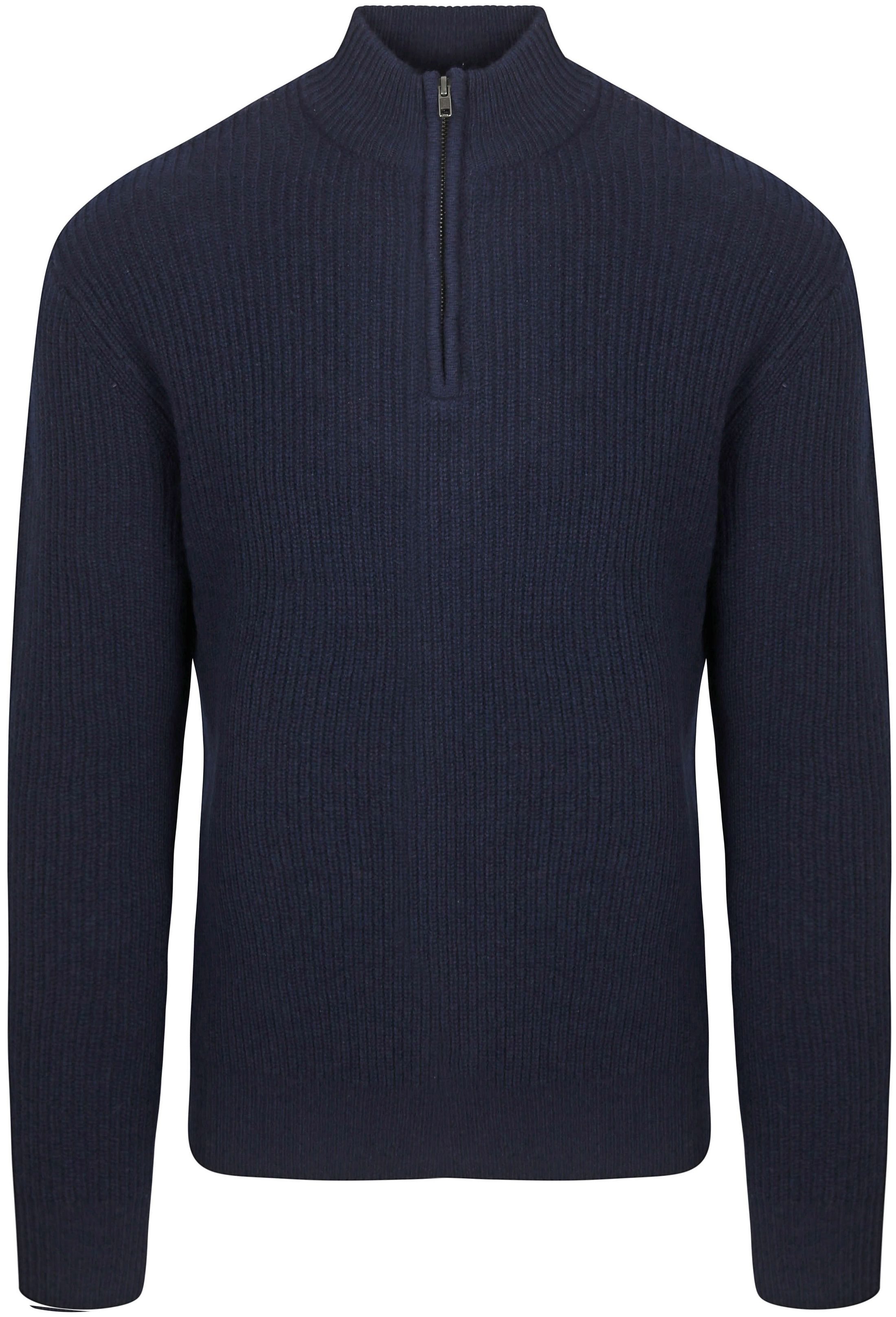 Steppin' Out Half Zip Pullover Lambswool Navy order online | SM1204.0002-2100 | Suitable Greece