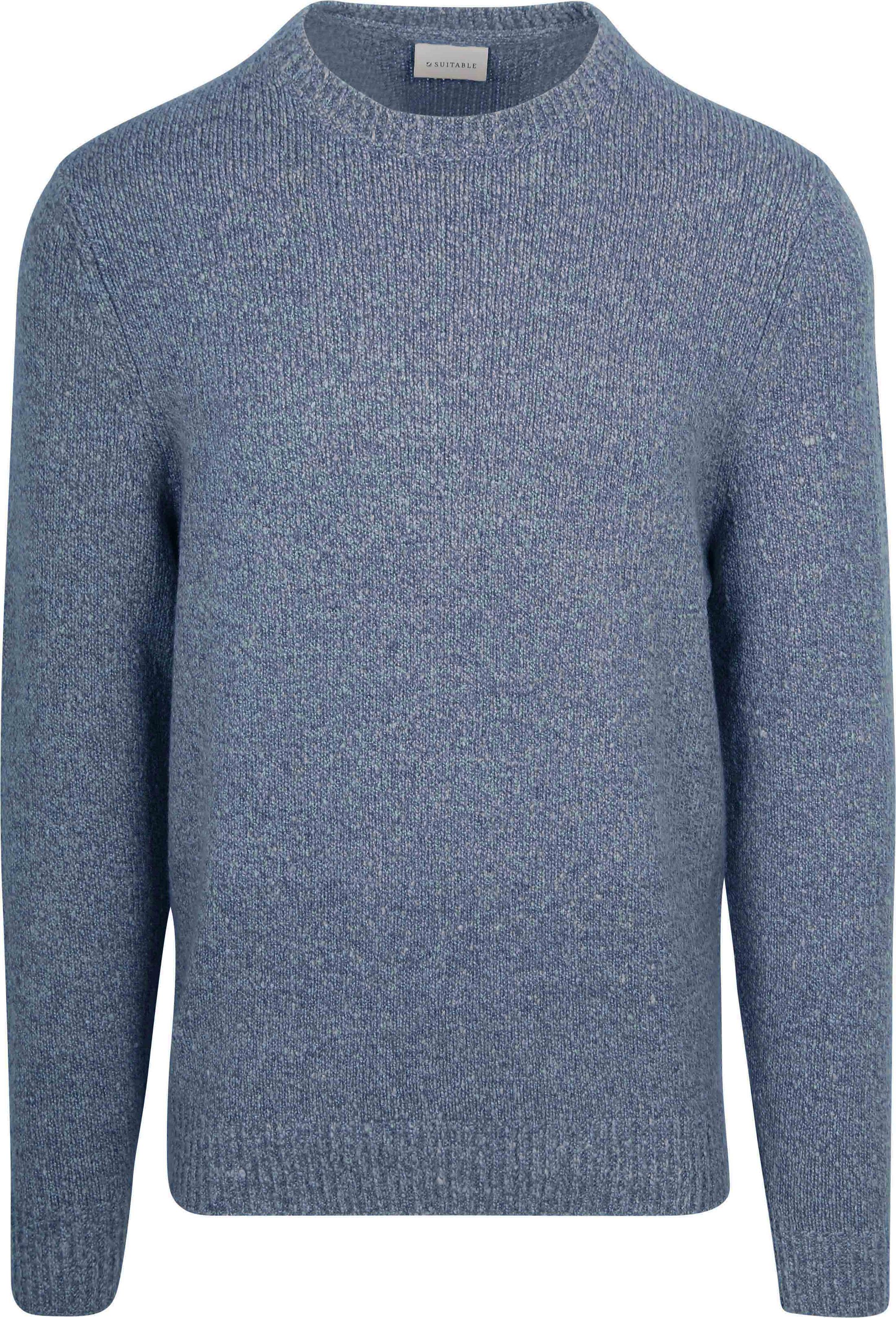 Suitable Pullover Boiled Wool Blue PU-BOIWO-C-24 FDC38091 Denim order online | Suitable