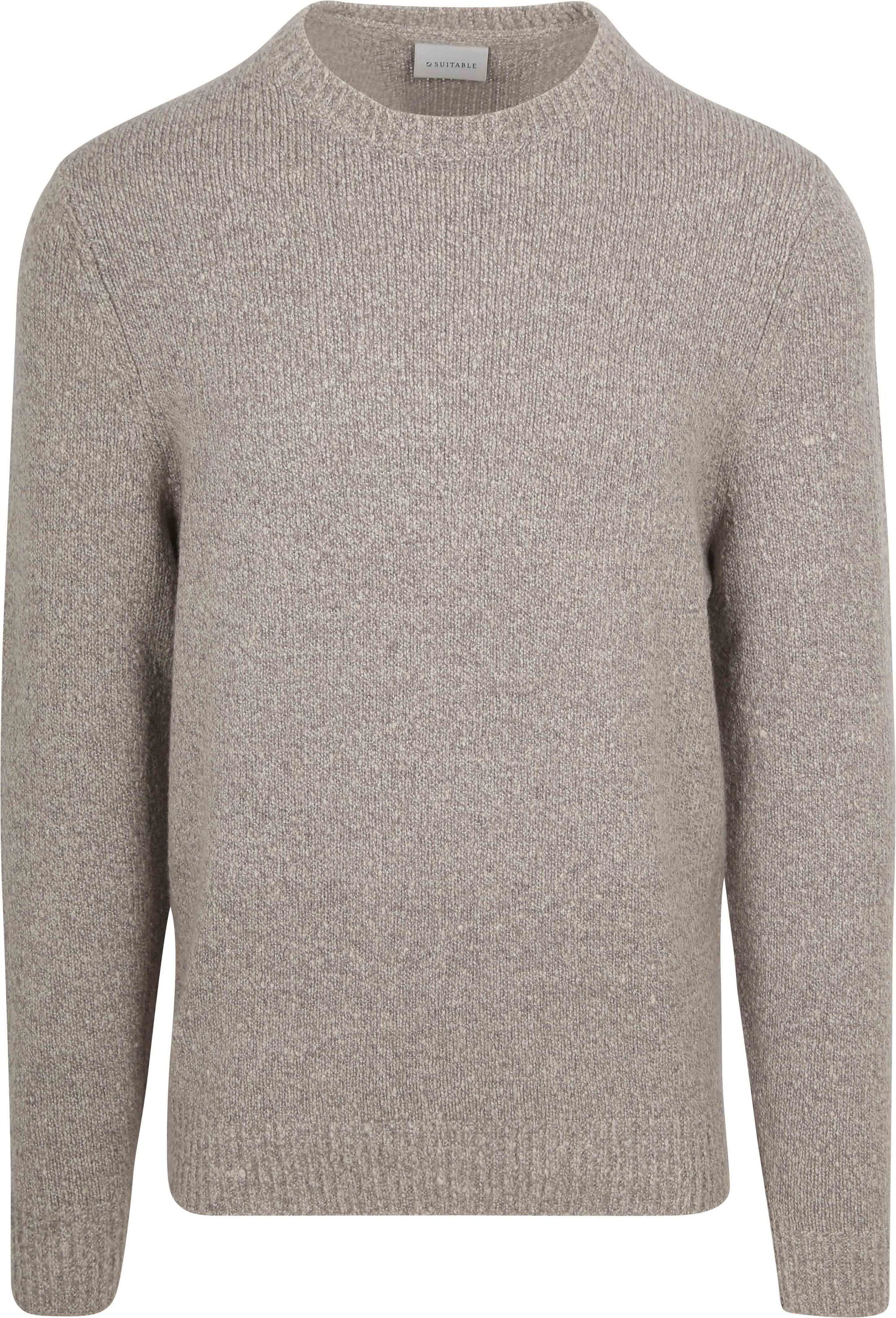 Suitable Pullover Boiled Wool Taupe PU-BOIWO-C-24 FCD38125 Taupe order online | Suitable