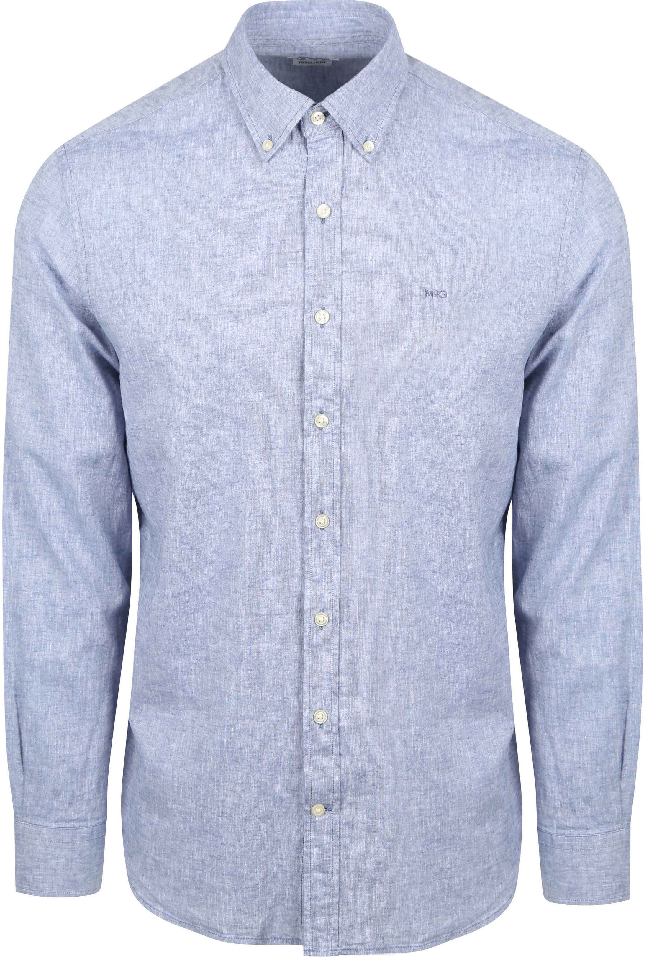 McGregor Shirt Linen Blend Vintage Blue MM251.6001.06-2011 order online | Suitable
