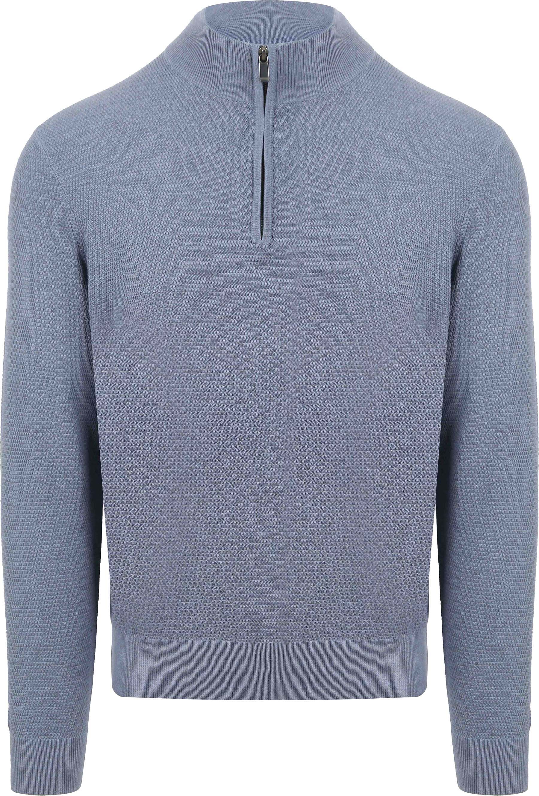 Suitable Structure Half Zip Pullover Blue order online | PU-PI-HZ-IN-STBL-2402 | Suitable Greece