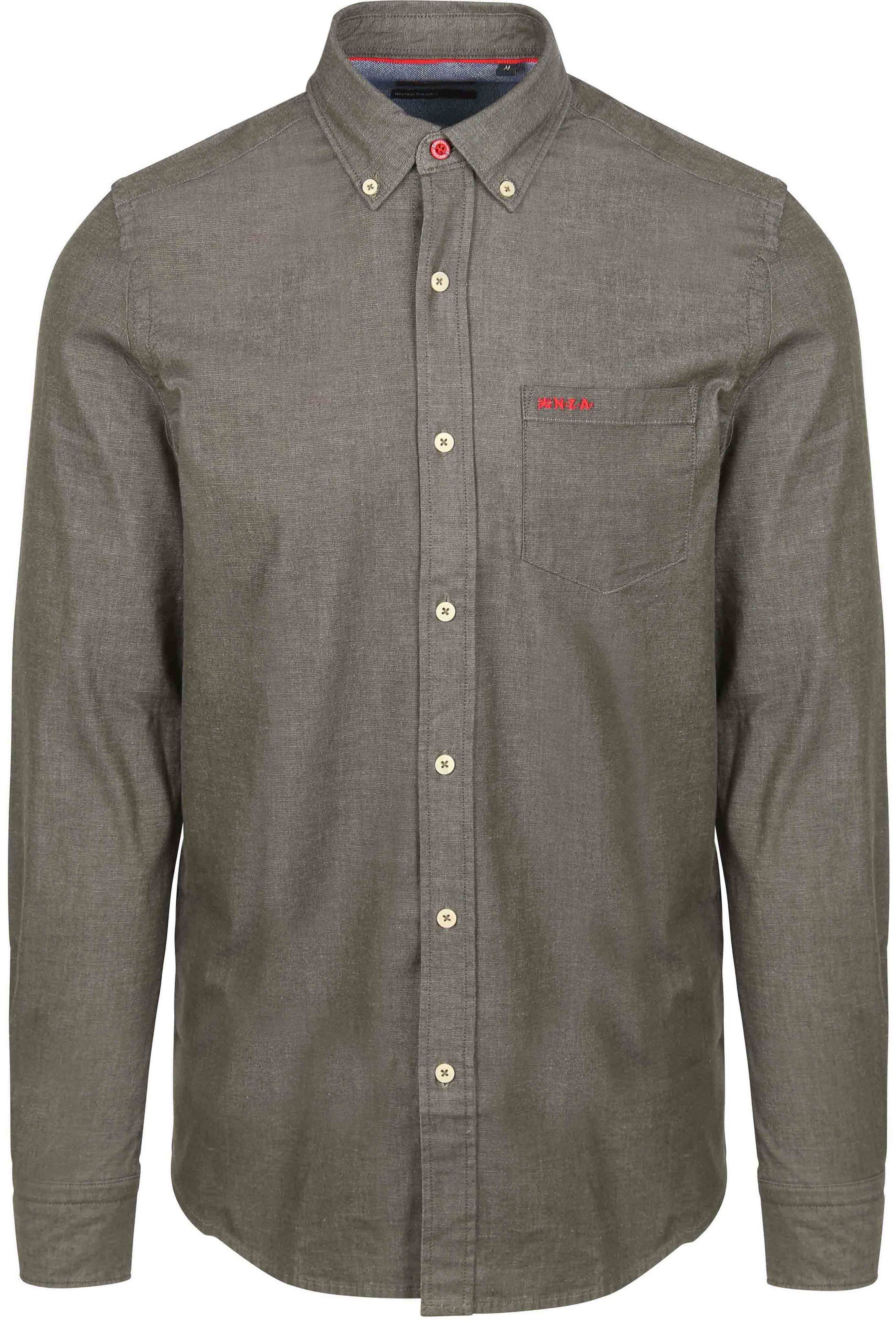 NZA Shirt James Twill Gravel Green 24HN500-1734 order online | Suitable