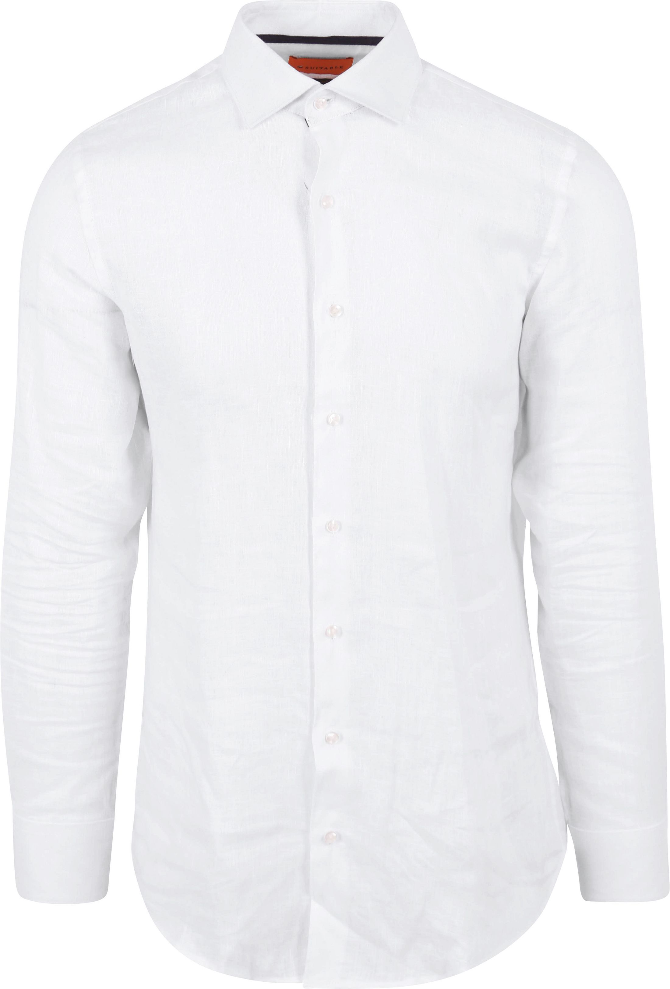 Suitable Chemise Lin Blanche SH-LIN-CLAS-24.01 commander en ligne | Suitable
