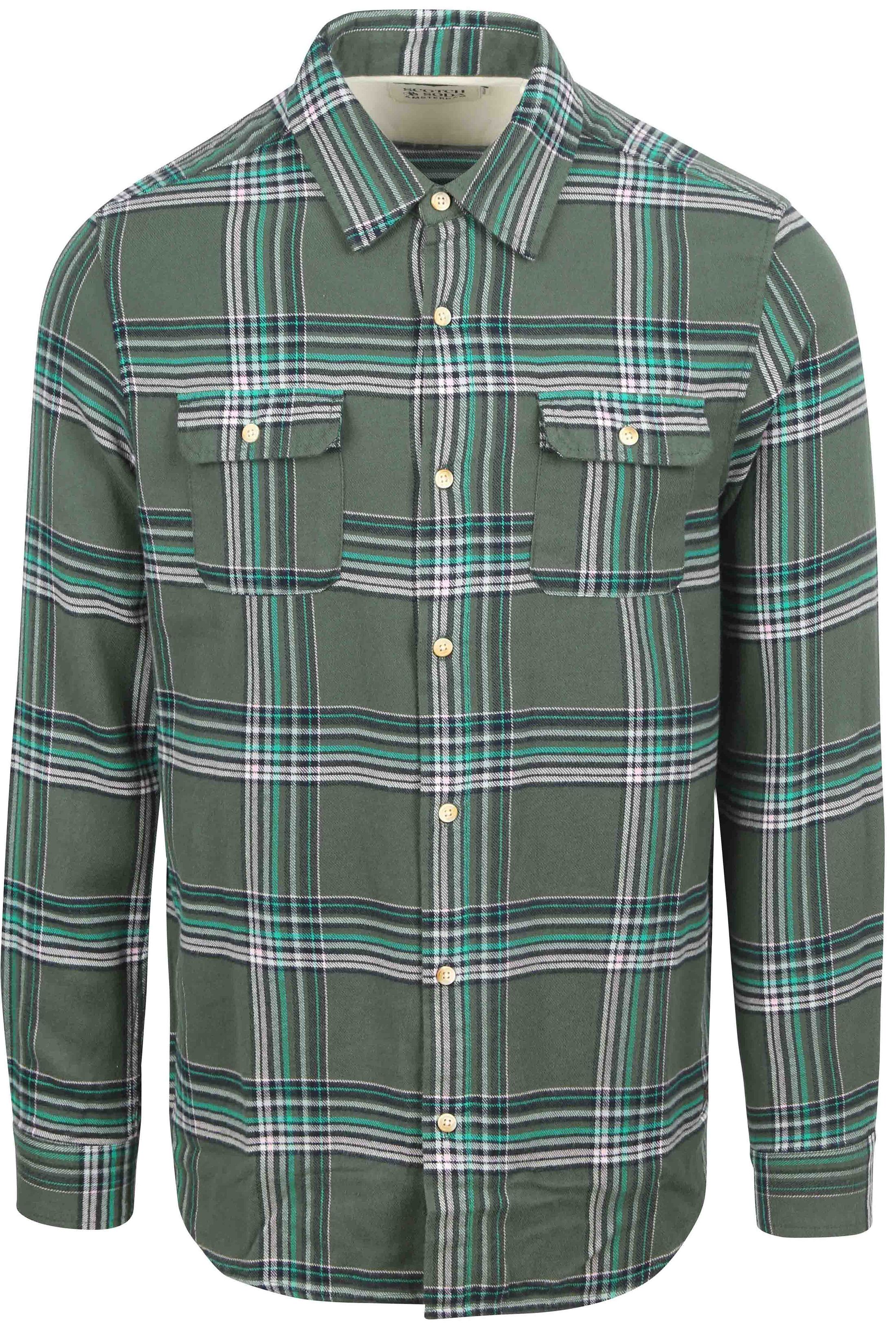 Scotch and Soda Flannel Shirt Green 178717-300 order online | Suitable