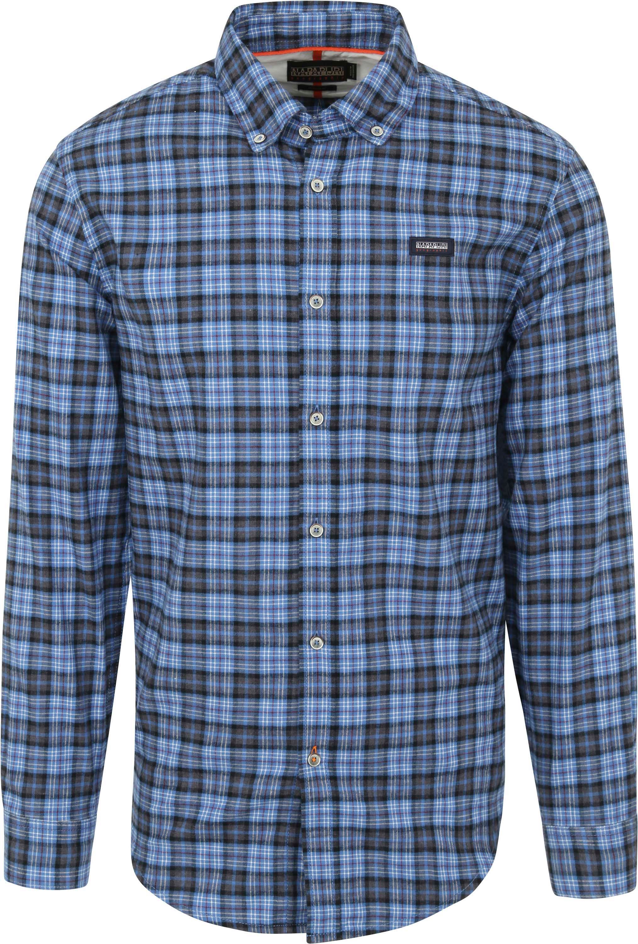Napapijri Shirt Checkered  Blue size L