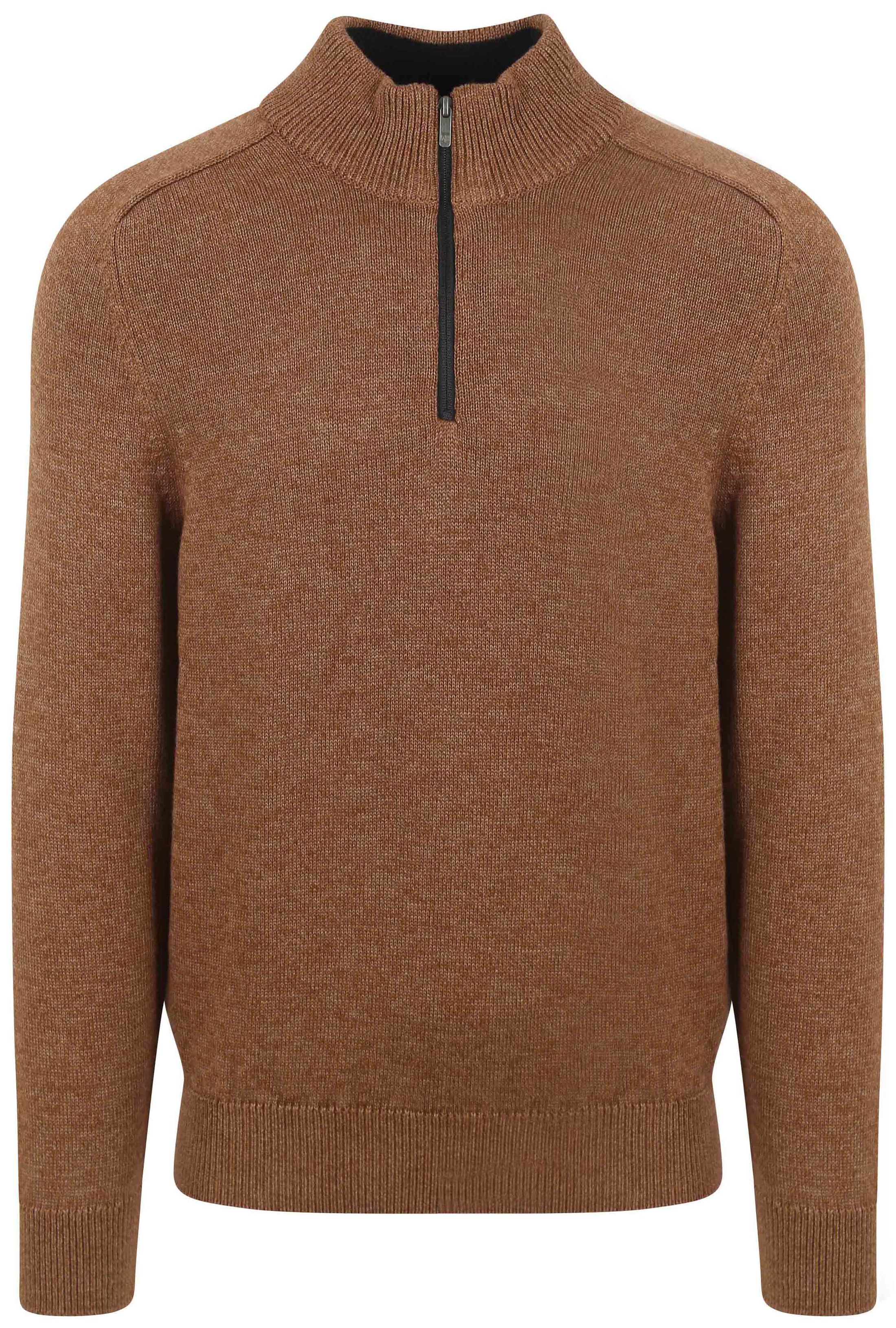 State Of Art Half Zip Pullover Melange Camel Brown 13124021-8400 order online | Suitable