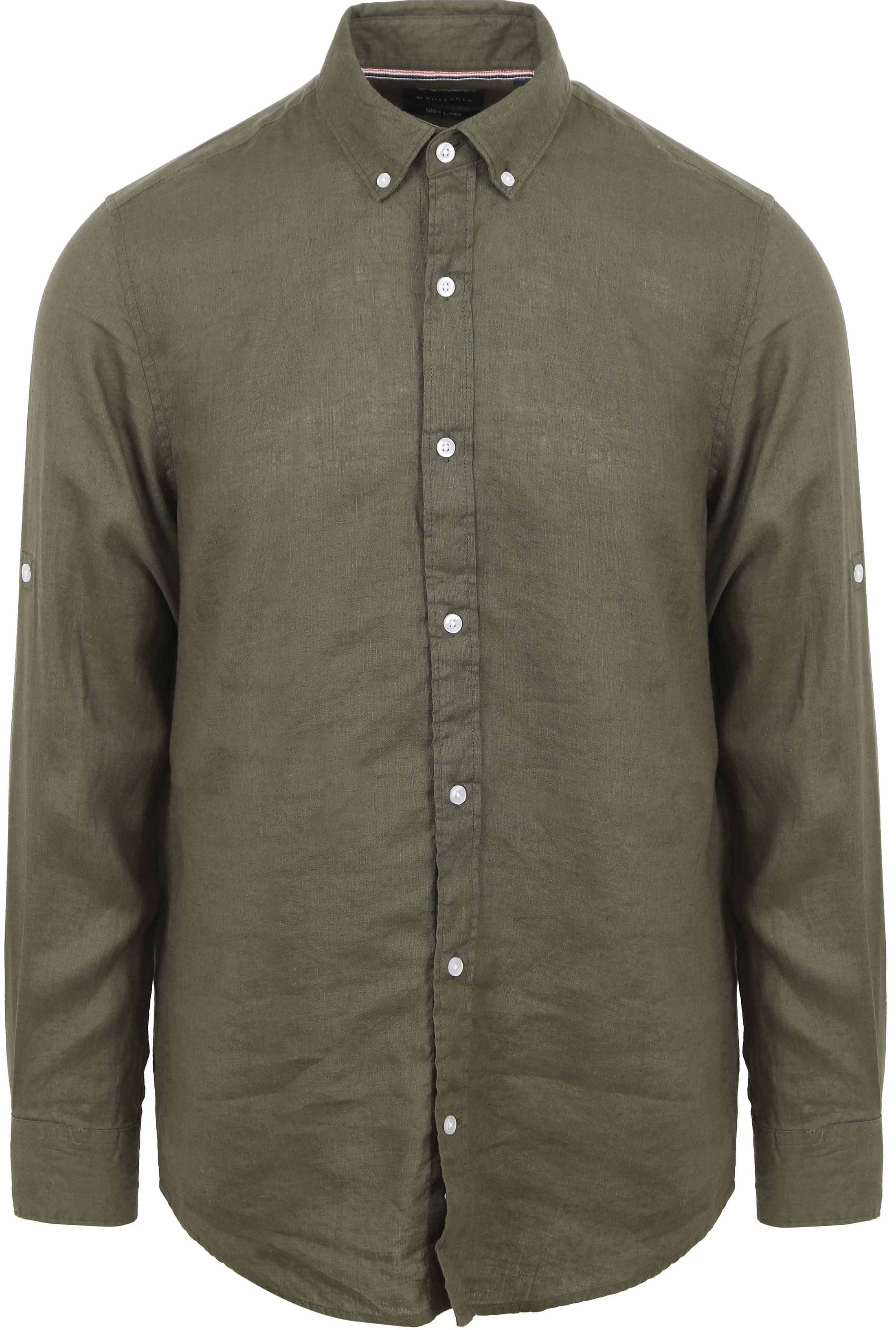 Suitable Chemise Lin Vert Olive  SH-LIN-WASH -24.05 commander en ligne | Suitable