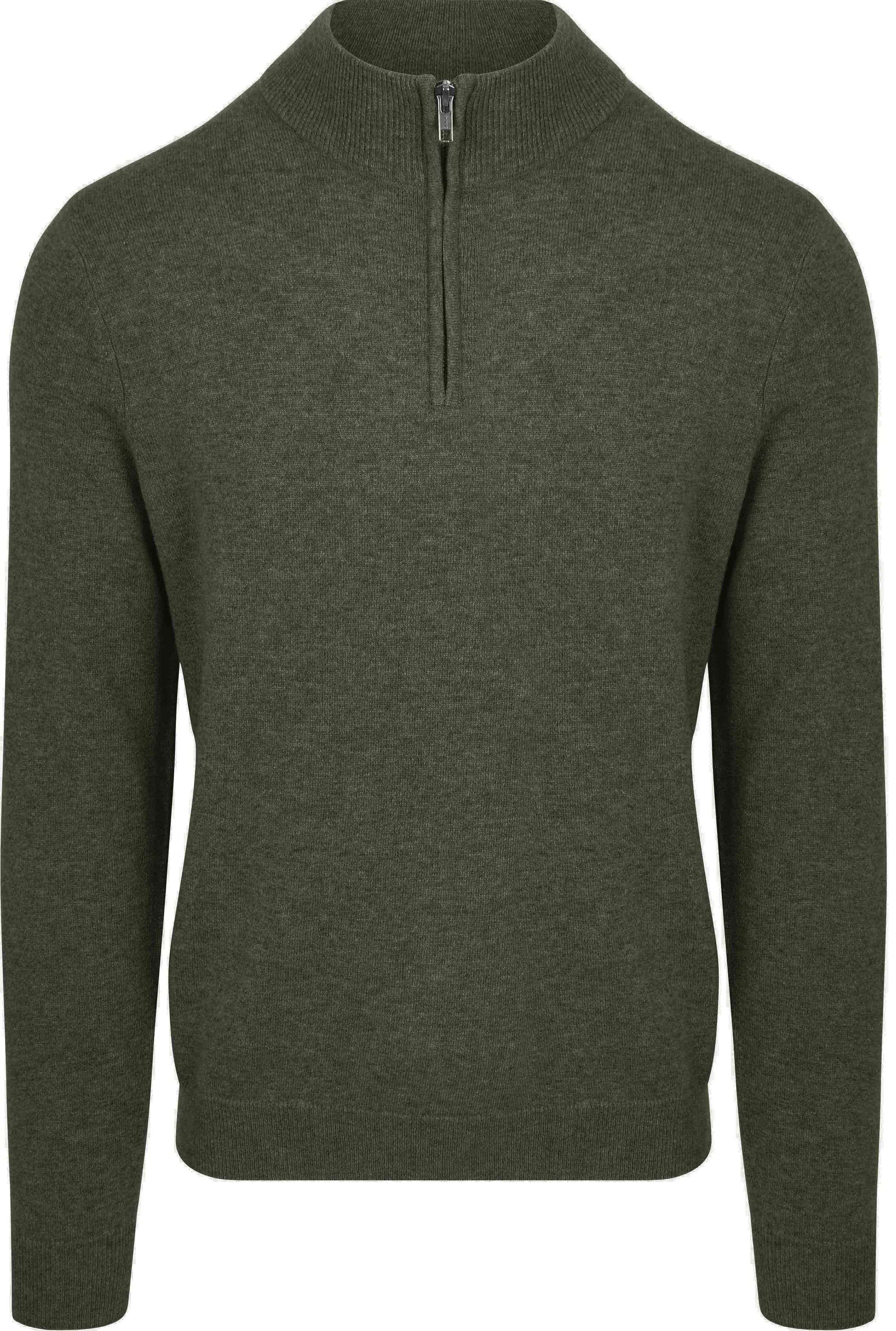 Steppin' Out Half Zip Pullover Merino Wool Olive Green order online | SM1204.0003-5103 | Suitable Lithuania