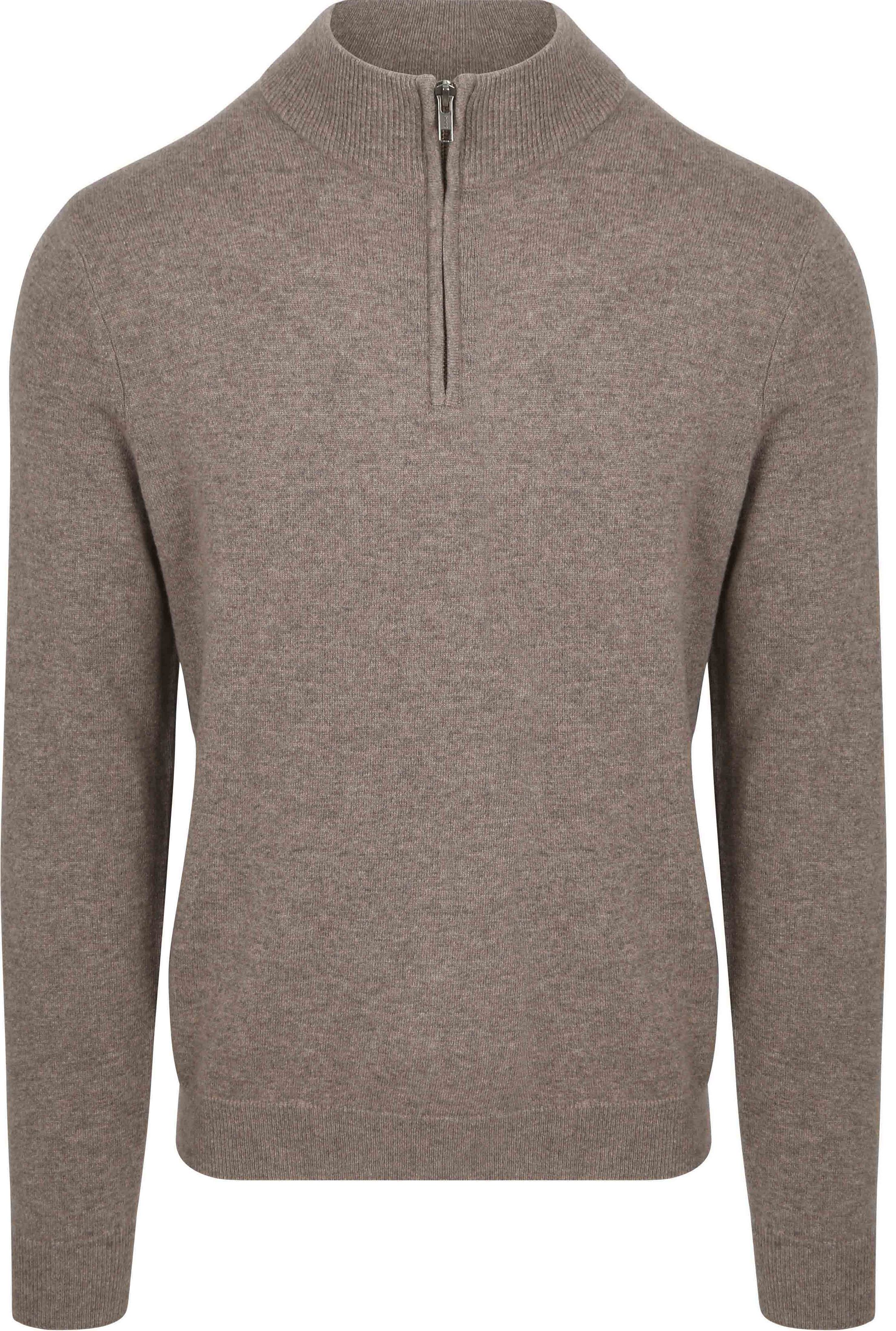 Steppin' Out Half Zip Pullover Merino Wool Taupe order online | SM1204.0003-3400 | Suitable Spain