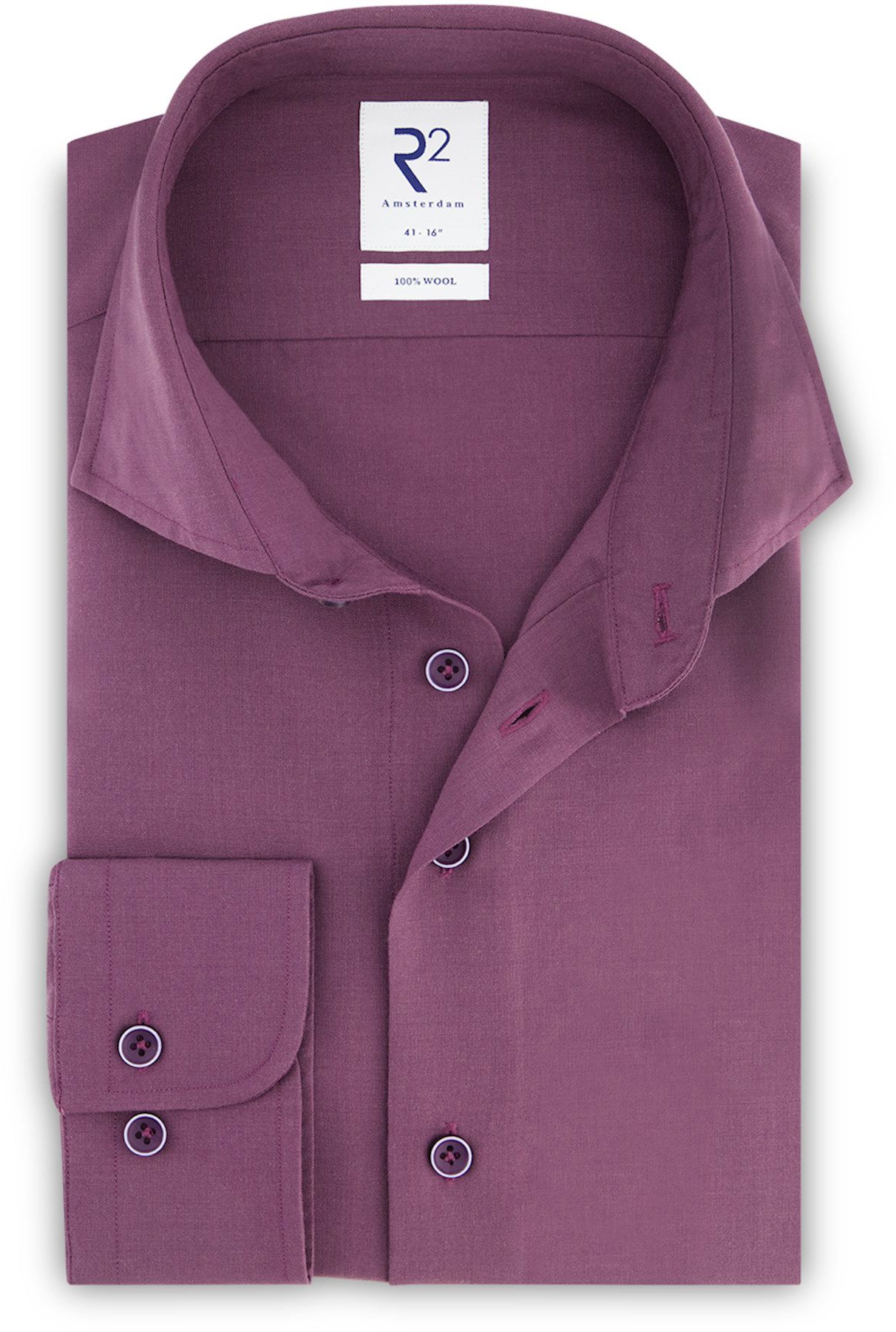 R2 Wool Shirt Purple 122.WSP.008-064 order online | Suitable