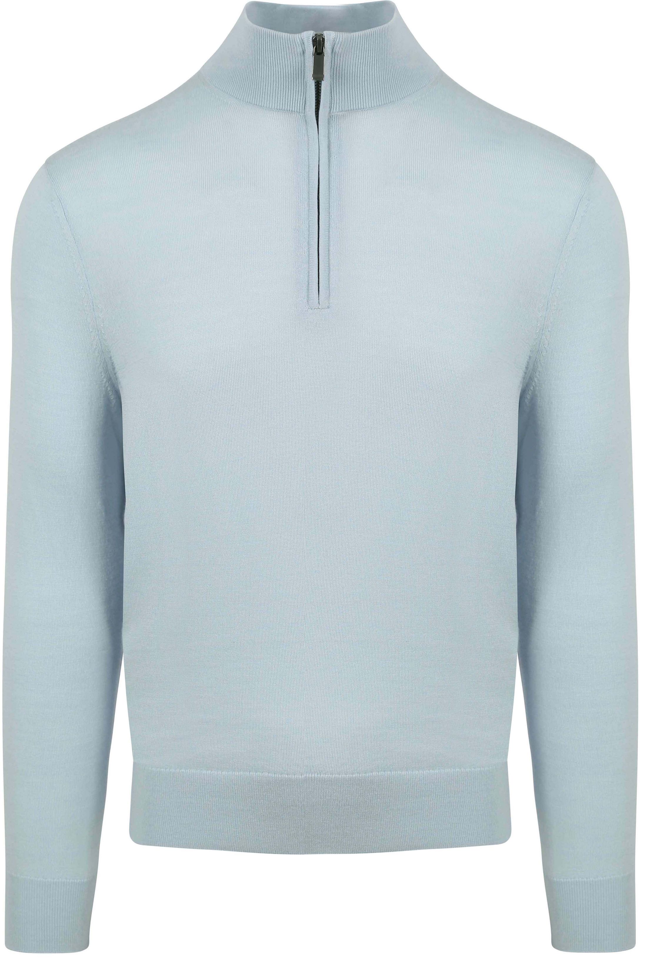 Suitable Merino Half Zip Sweater Light Blue order online | PU-MRI-HZ-24 211814 Light Blue | Suitable Lithuania