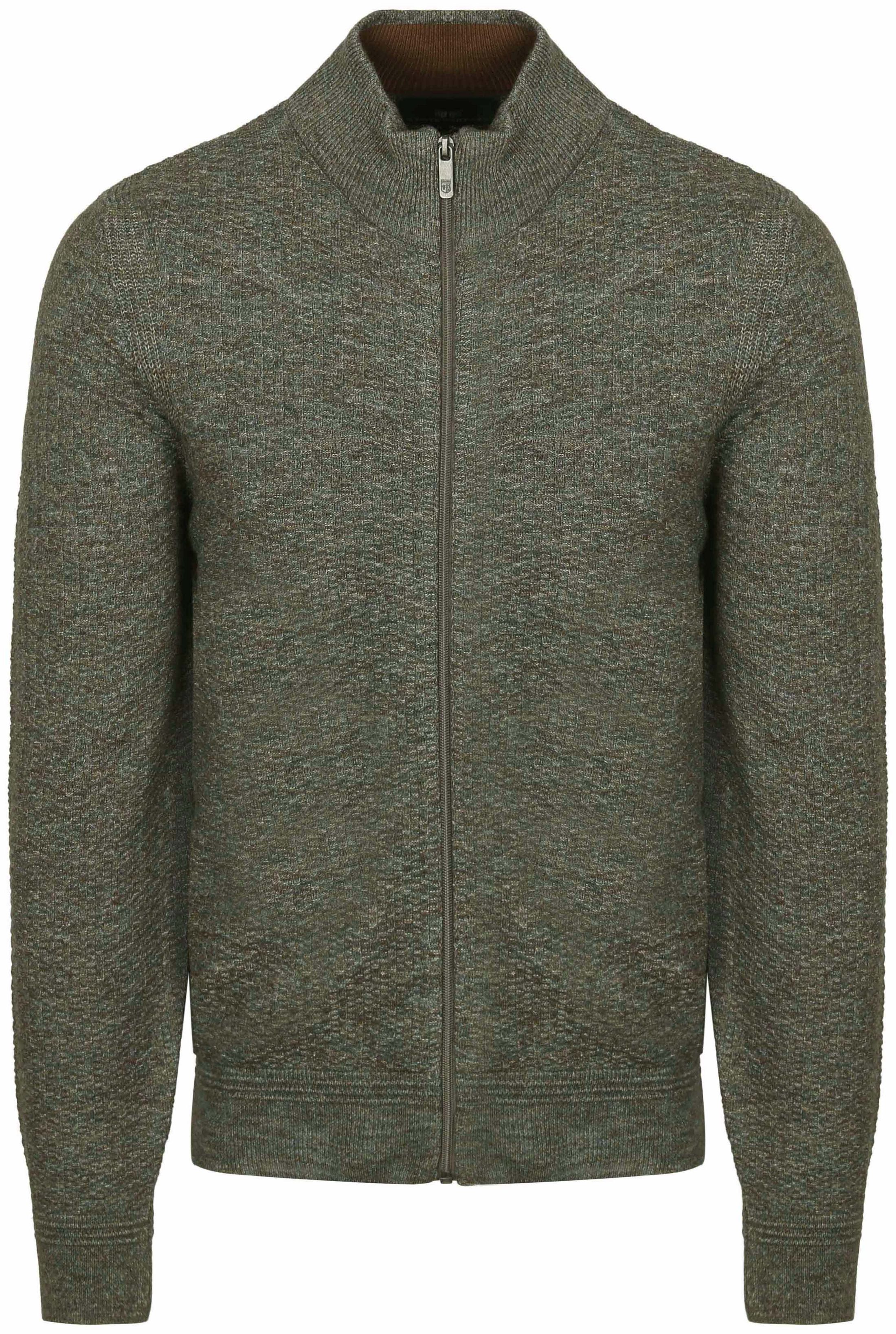 State Of Art Strickjacke Structure Melange Grün 16125062-5688 kaufen | Suitable