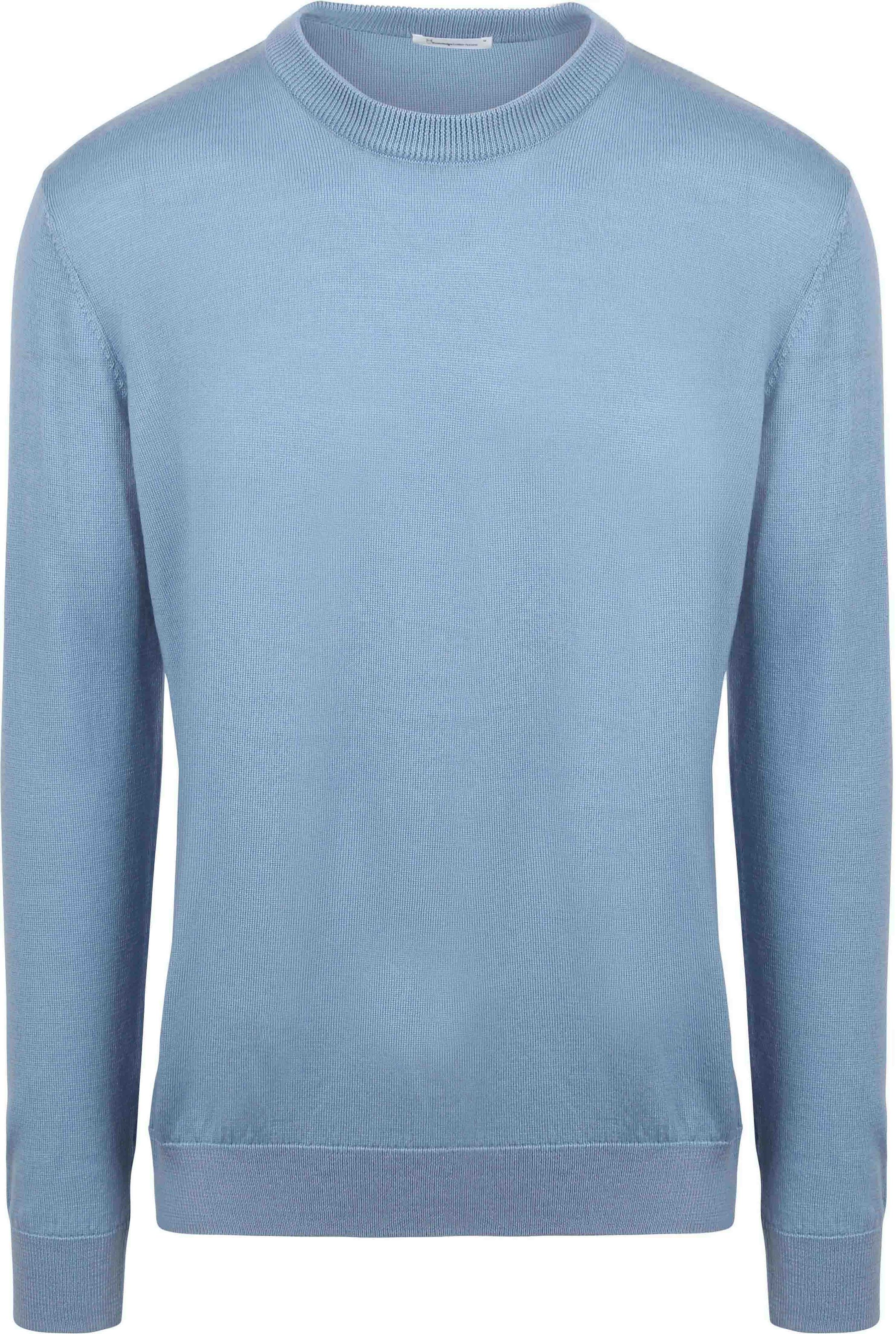 KnowledgeCotton Apparel Pullover Wool Light Blue 1080068-1463 order online | Suitable