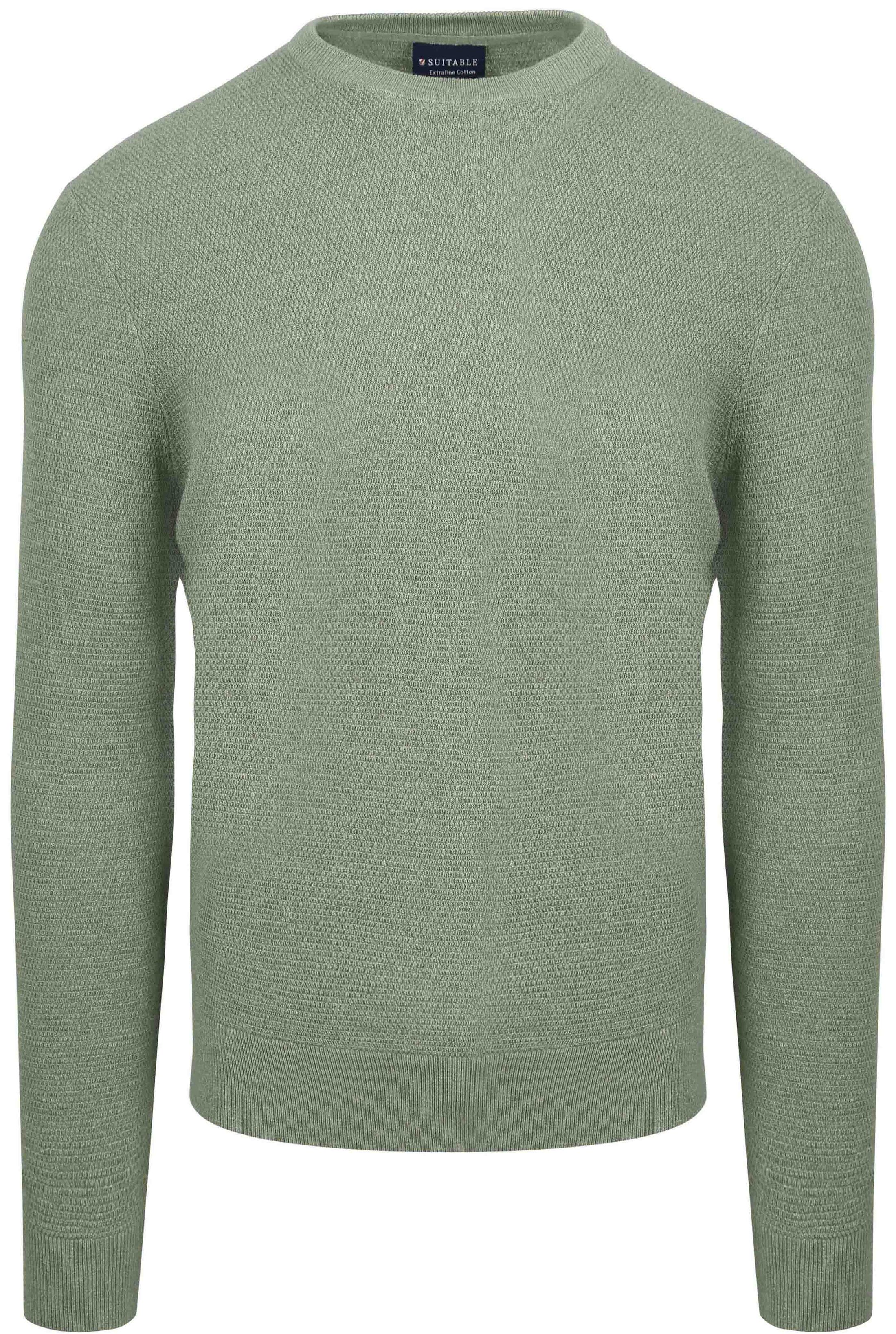 Suitable Trui Structuur Groen PU-O-SLUB-24 FCD32027 kopen | Suitable