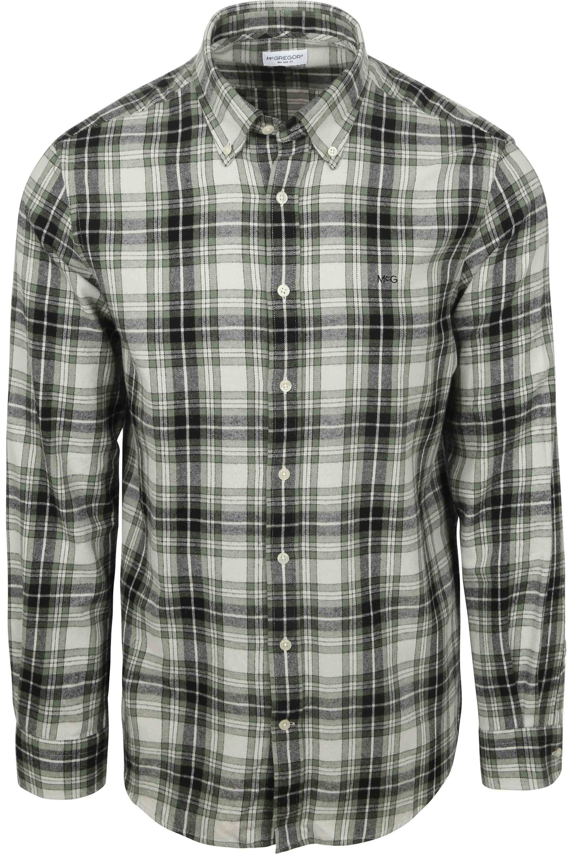 McGregor Overhemd Flanel Ruiten Groen MM252.6001.11-5108 kopen | Suitable