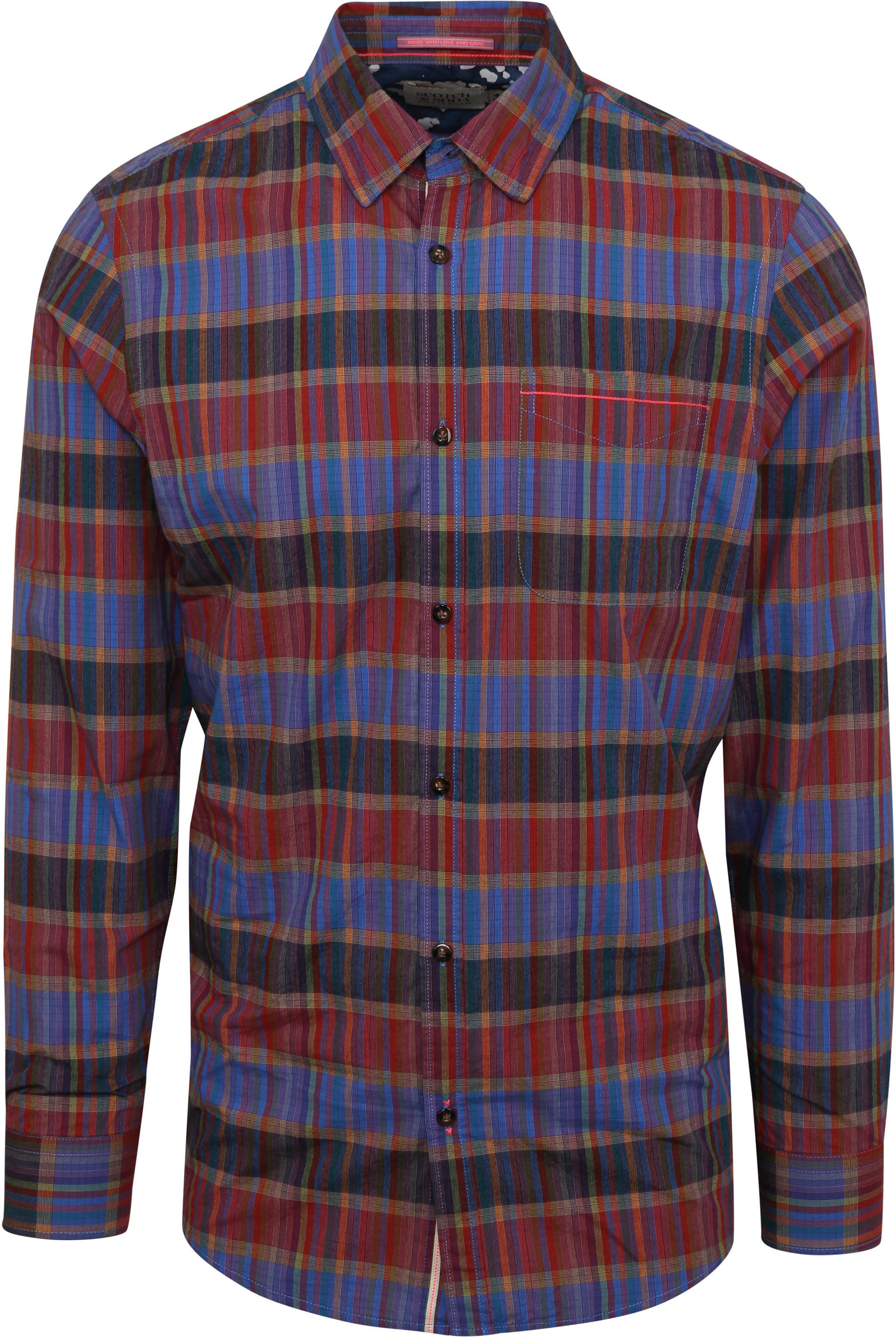 Scotch and Soda Shirt Checkered Multicolour 169713-0219 order online | Suitable