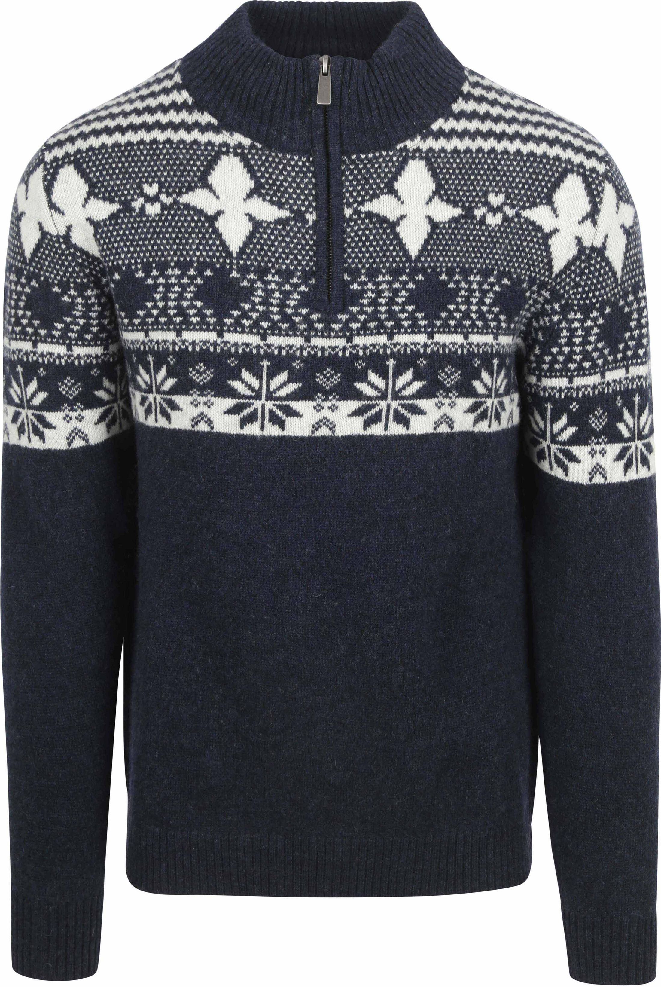 Suitable Odde Half Zip Pullover Wool Blend Navy SPE24305OD13ST-290 order online | Suitable