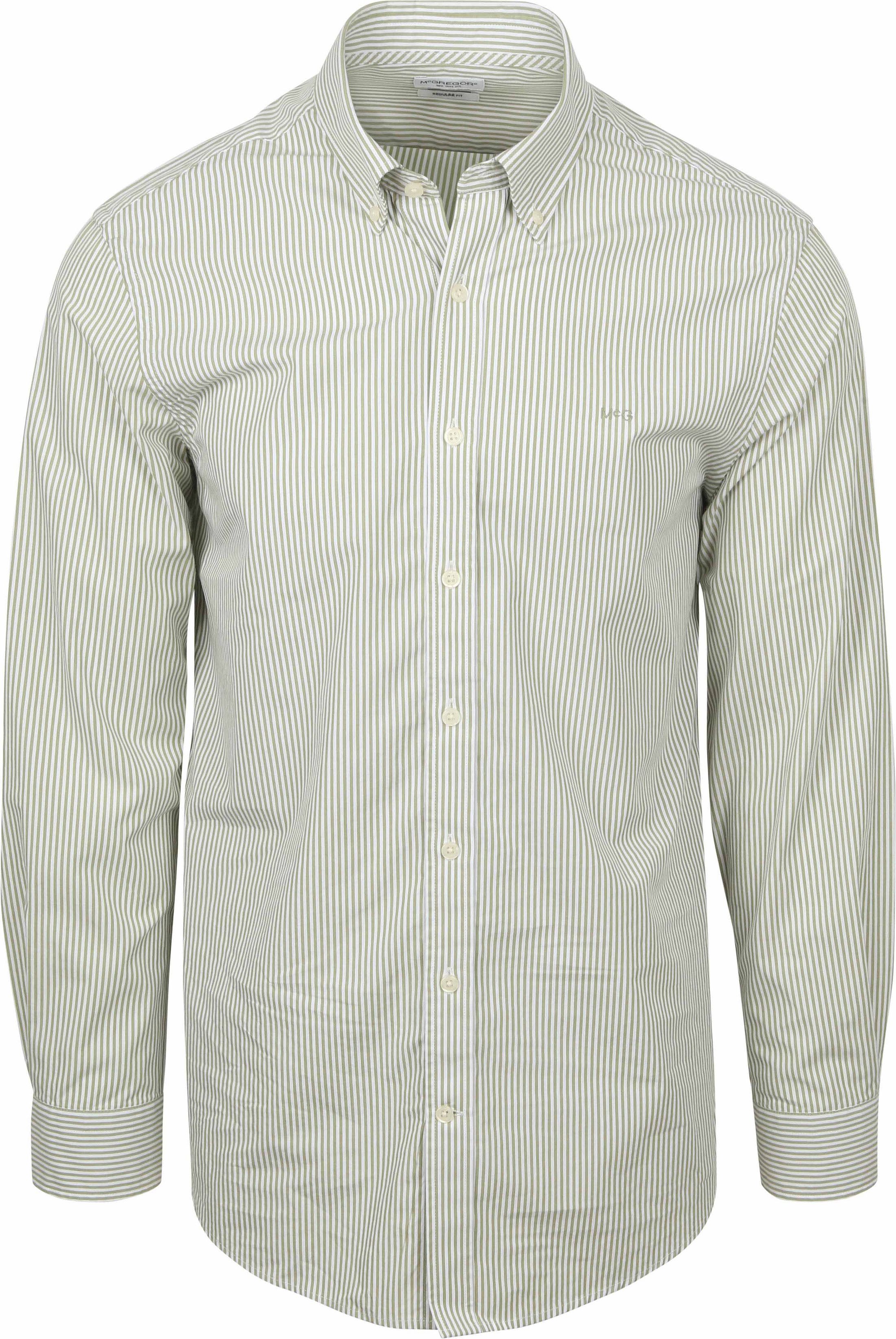 McGregor Overhemd Poplin Streep Groen MM999.6001.05-5006 kopen | Suitable