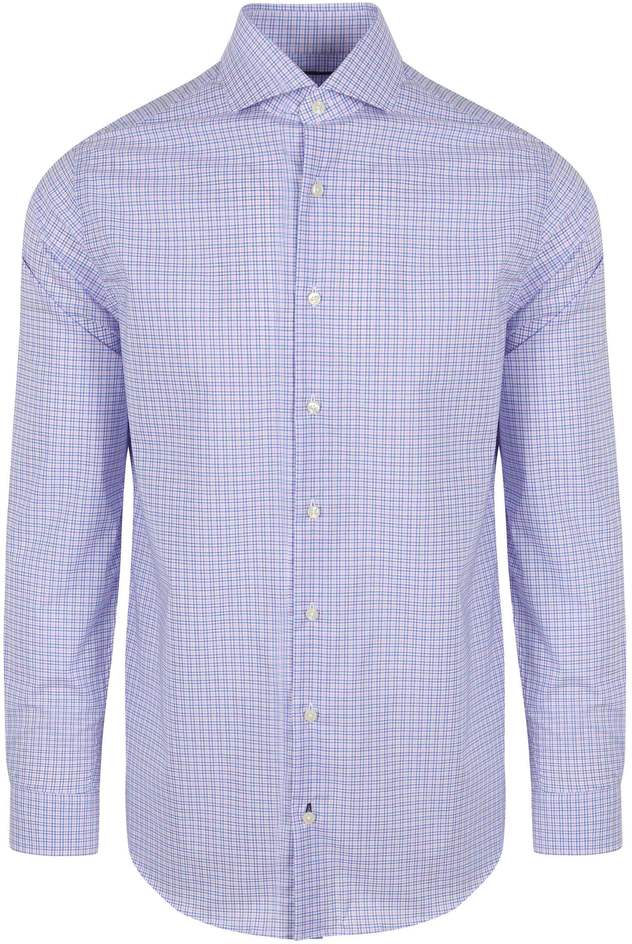 Steppin' Out Overhemd Ruiten Blauw Roze SM6003.0015-8001 kopen | Suitable