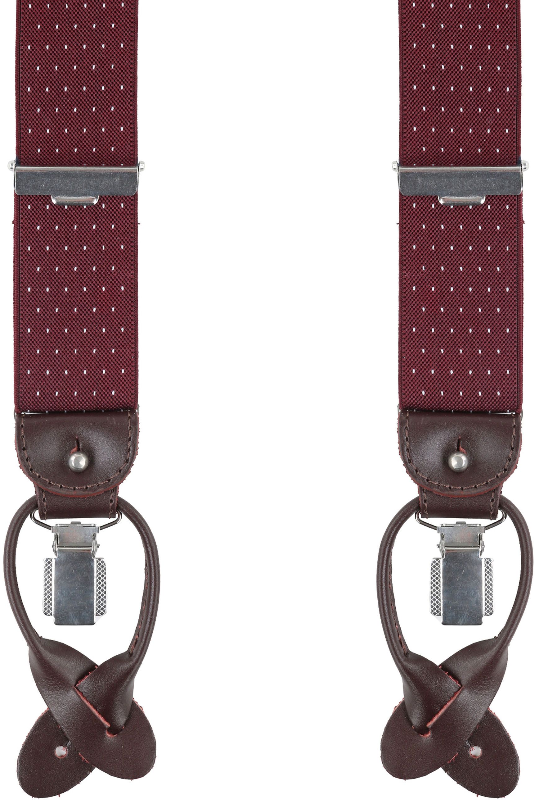 Profuomo Suspenders Bordeaux-White PP1L00003C order online | Suitable