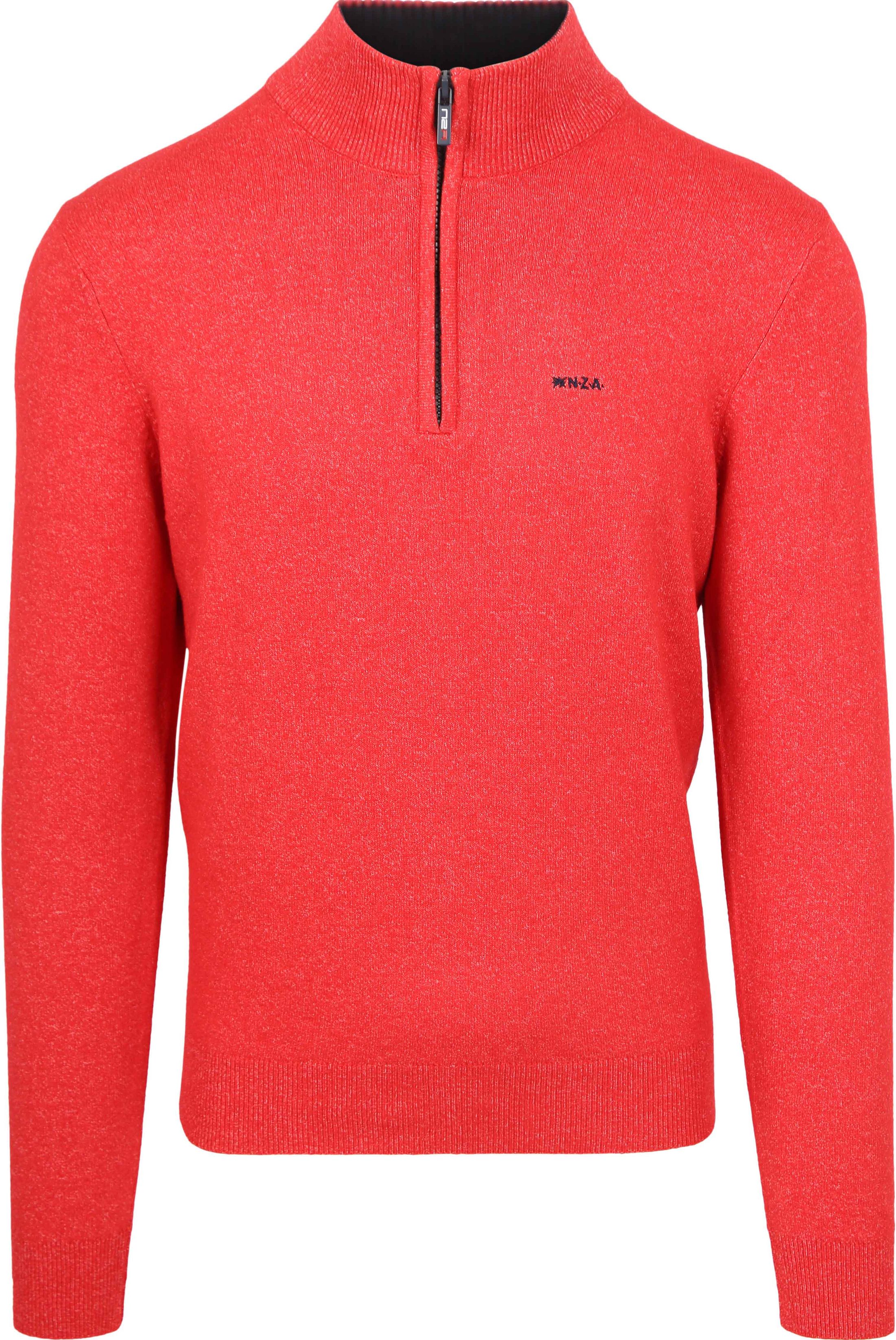 NZA Half Zip Sweater Christopher Melange Red order online | 24HN414-1507 | Suitable Spain