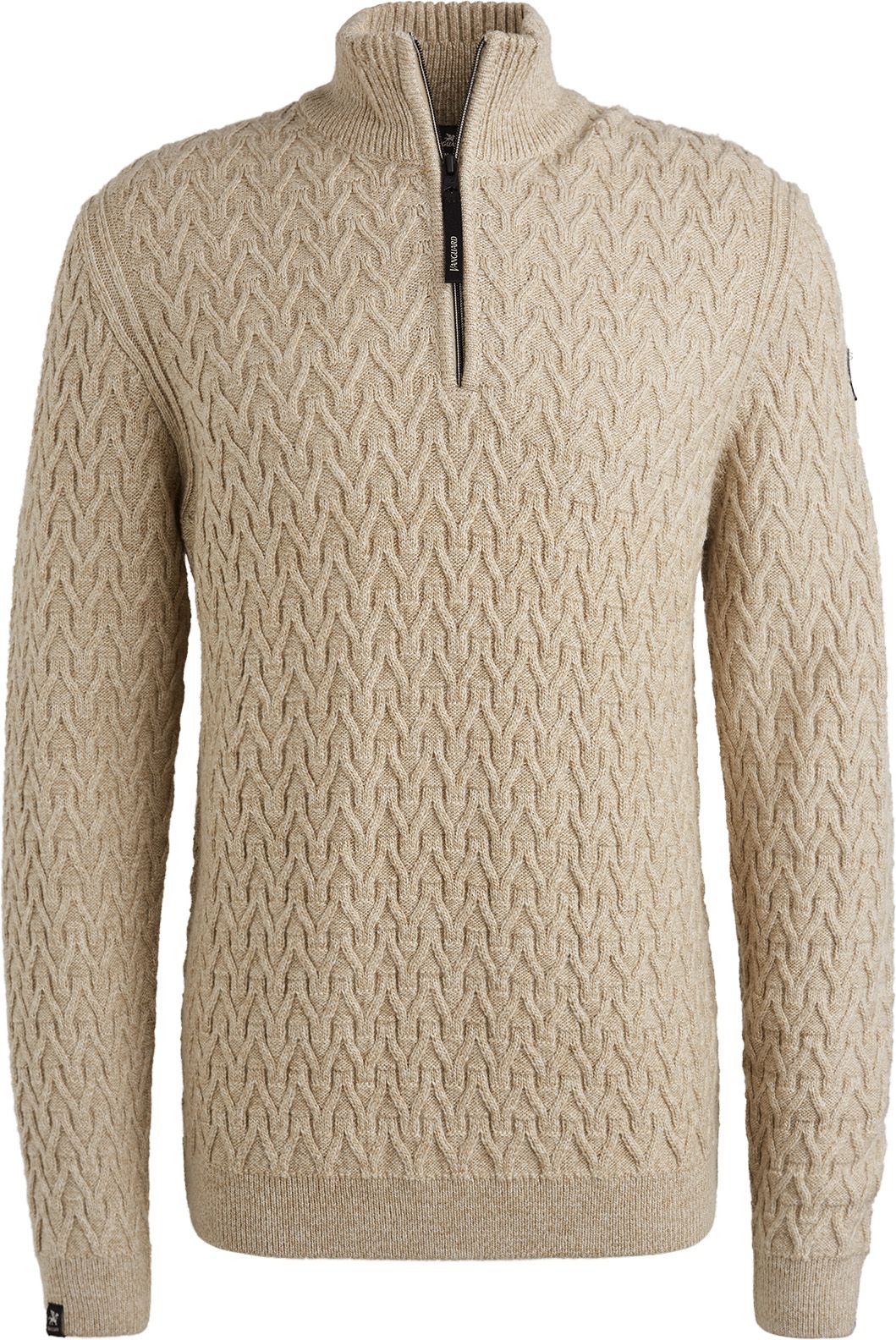 Vanguard Pullover Half Zip Wool Beige order online | Suitable