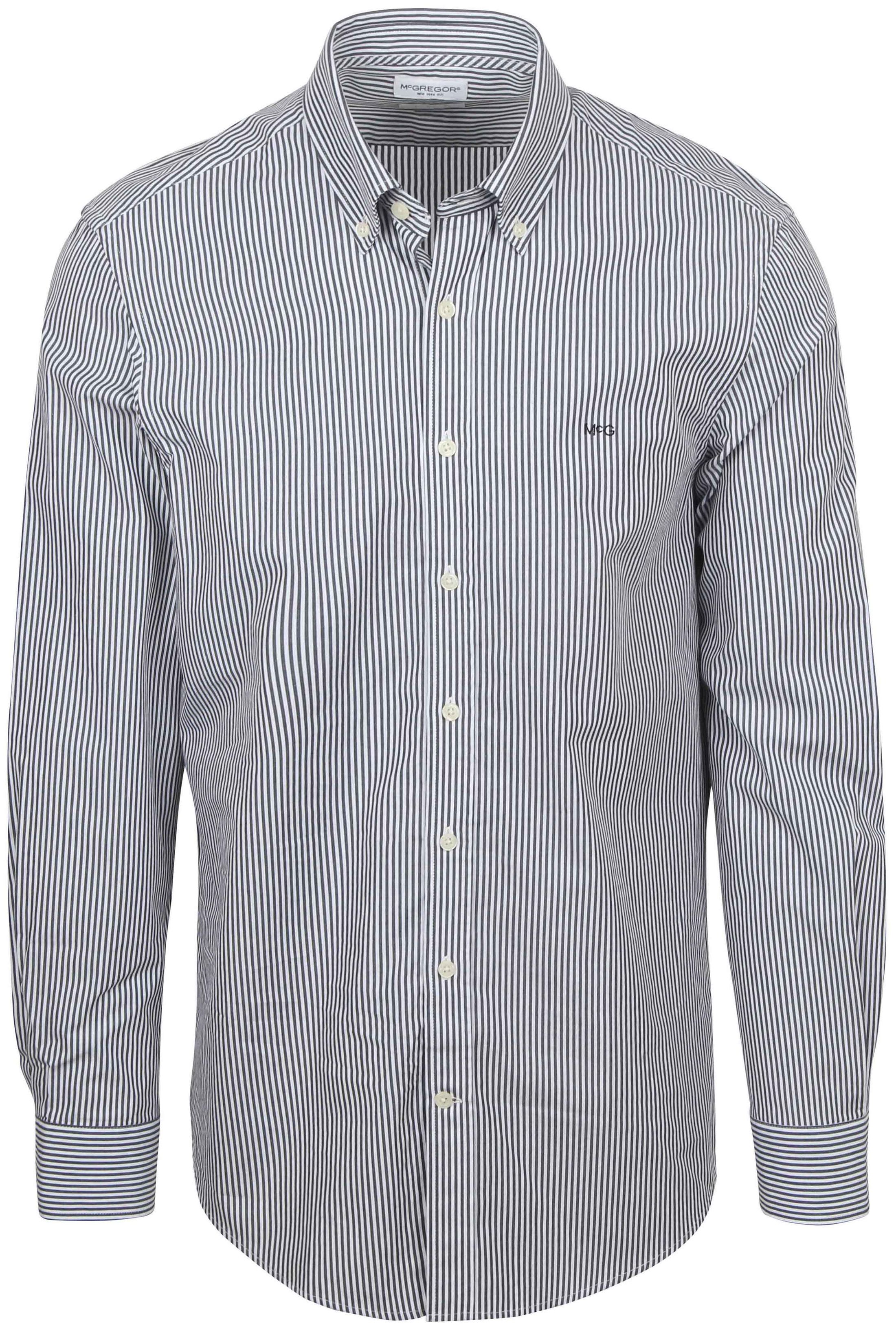 McGregor Overhemd Poplin Streep Navy MM999.6001.05-2100 kopen | Suitable