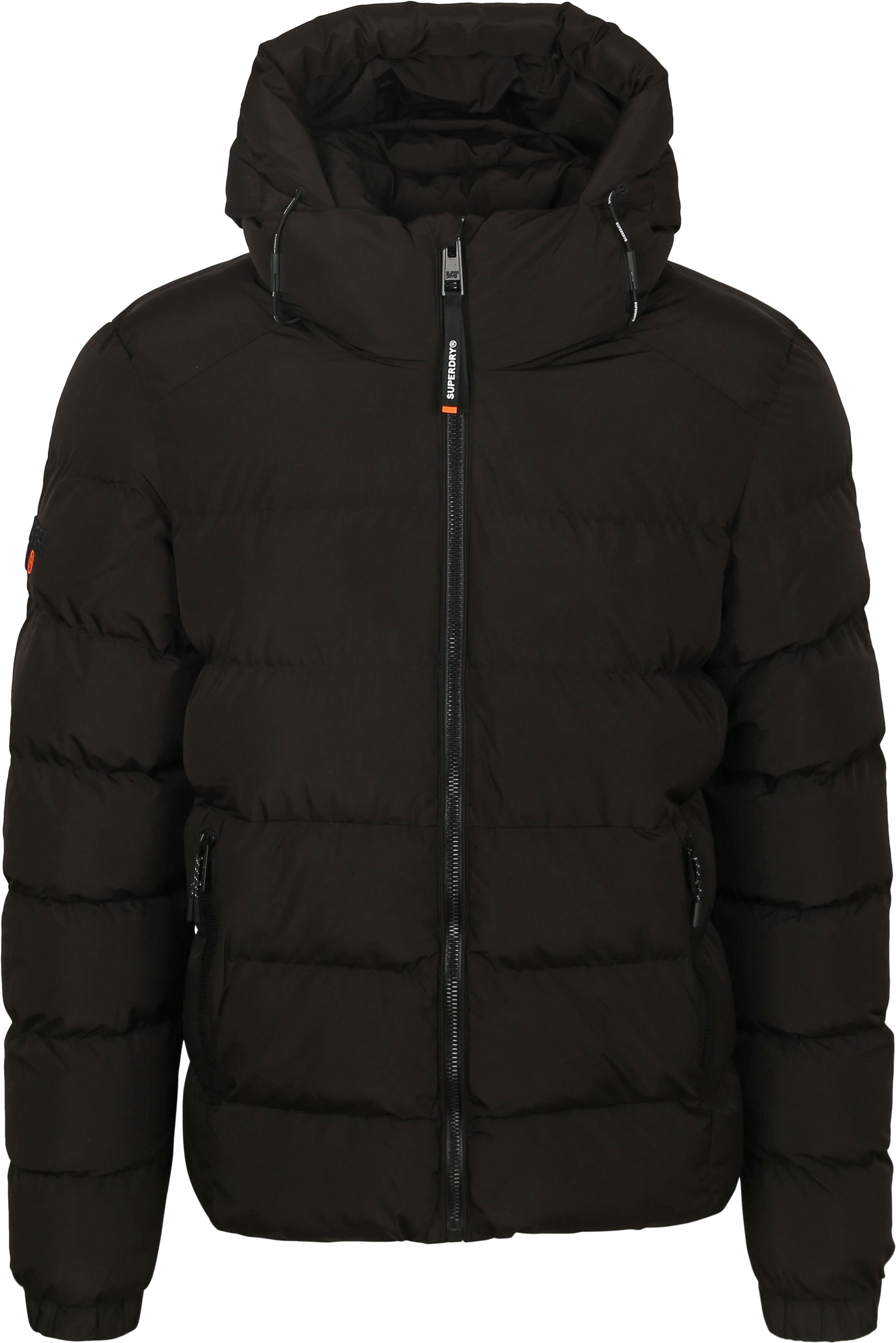Superdry Pufferjas Hooded Zwart kopen | Suitable