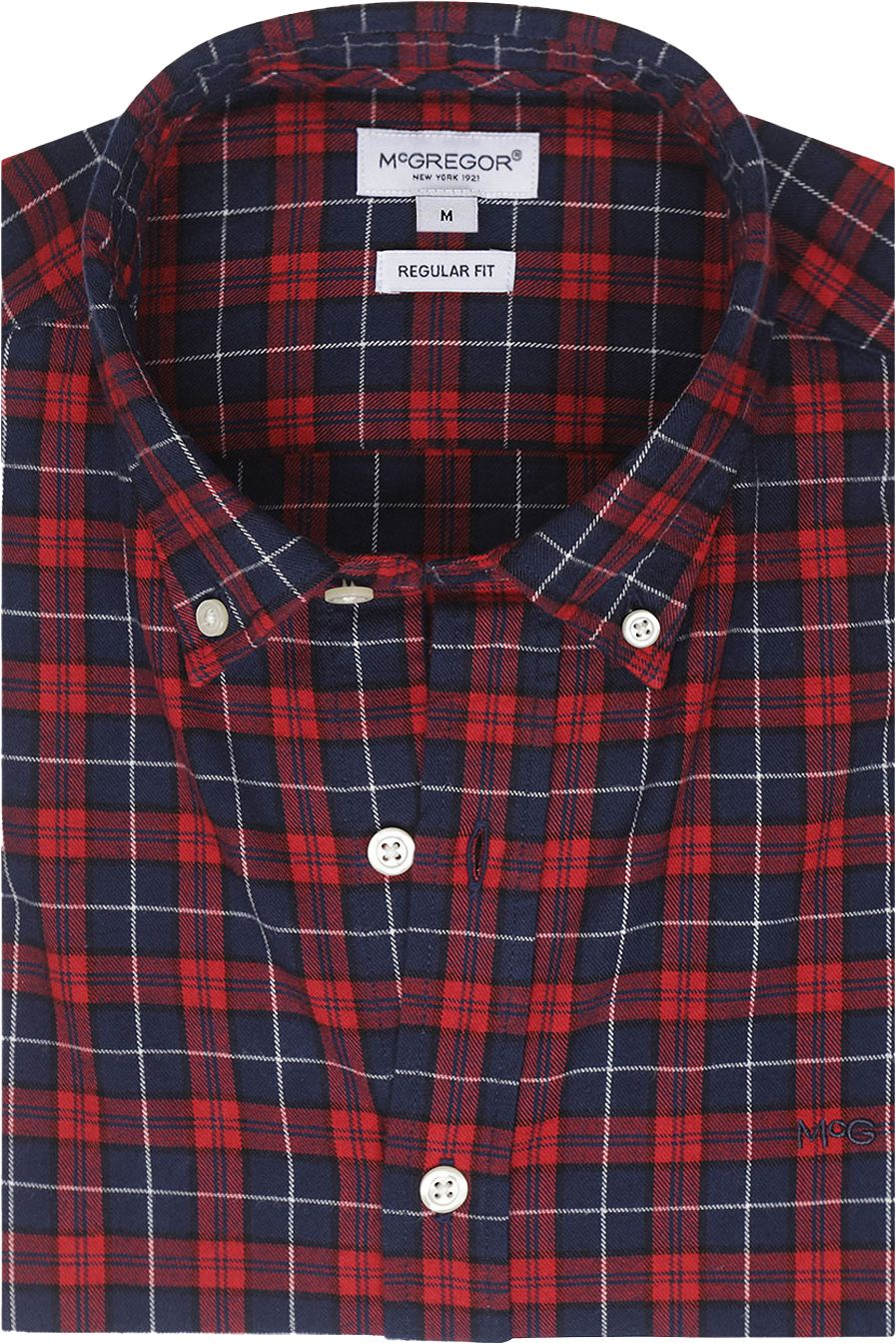 McGregor Shirt Checks Red Blue MM242.6001.07-4000 order online | Suitable