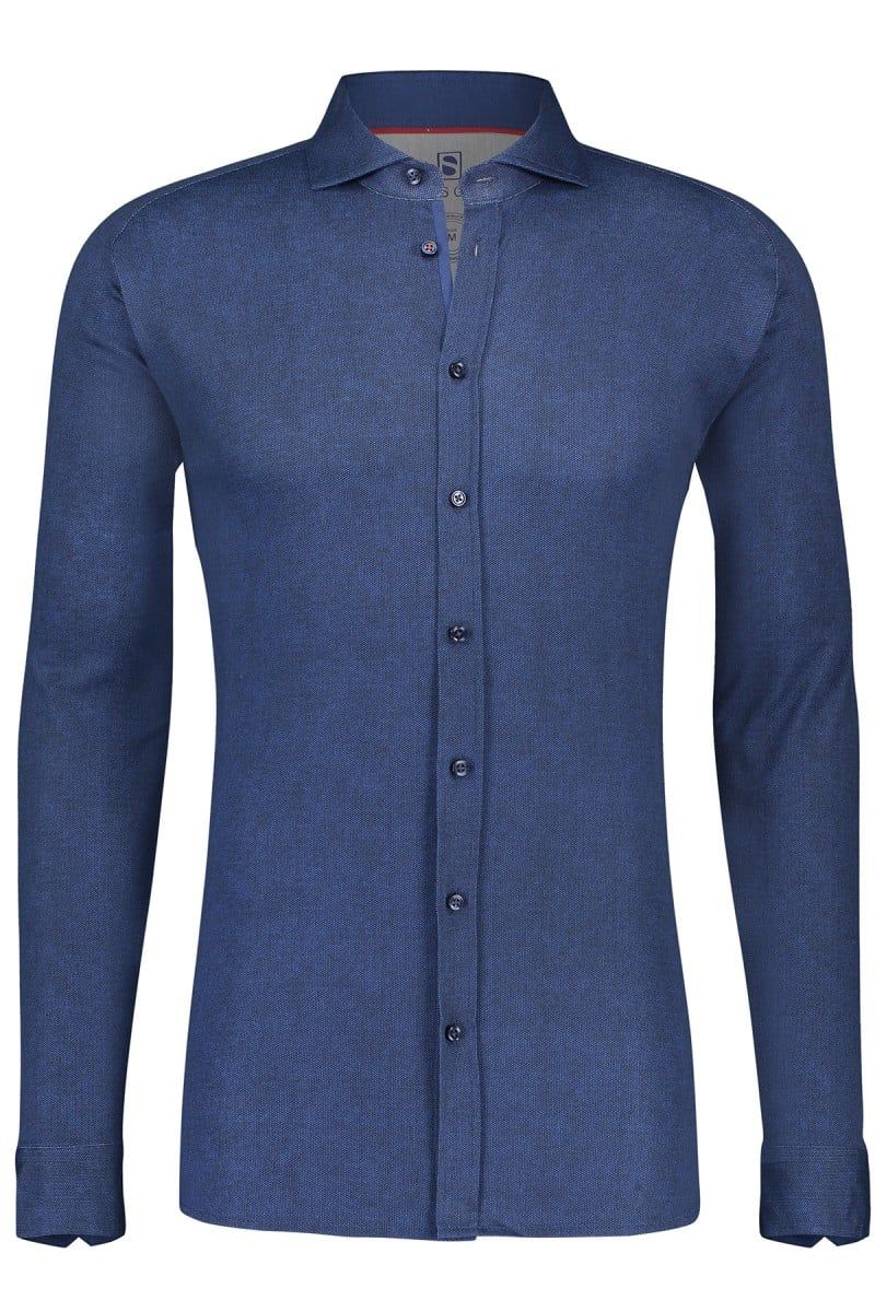 Desoto Shirt Non Iron Navy Oxford Dark Blue Blue size 3XL