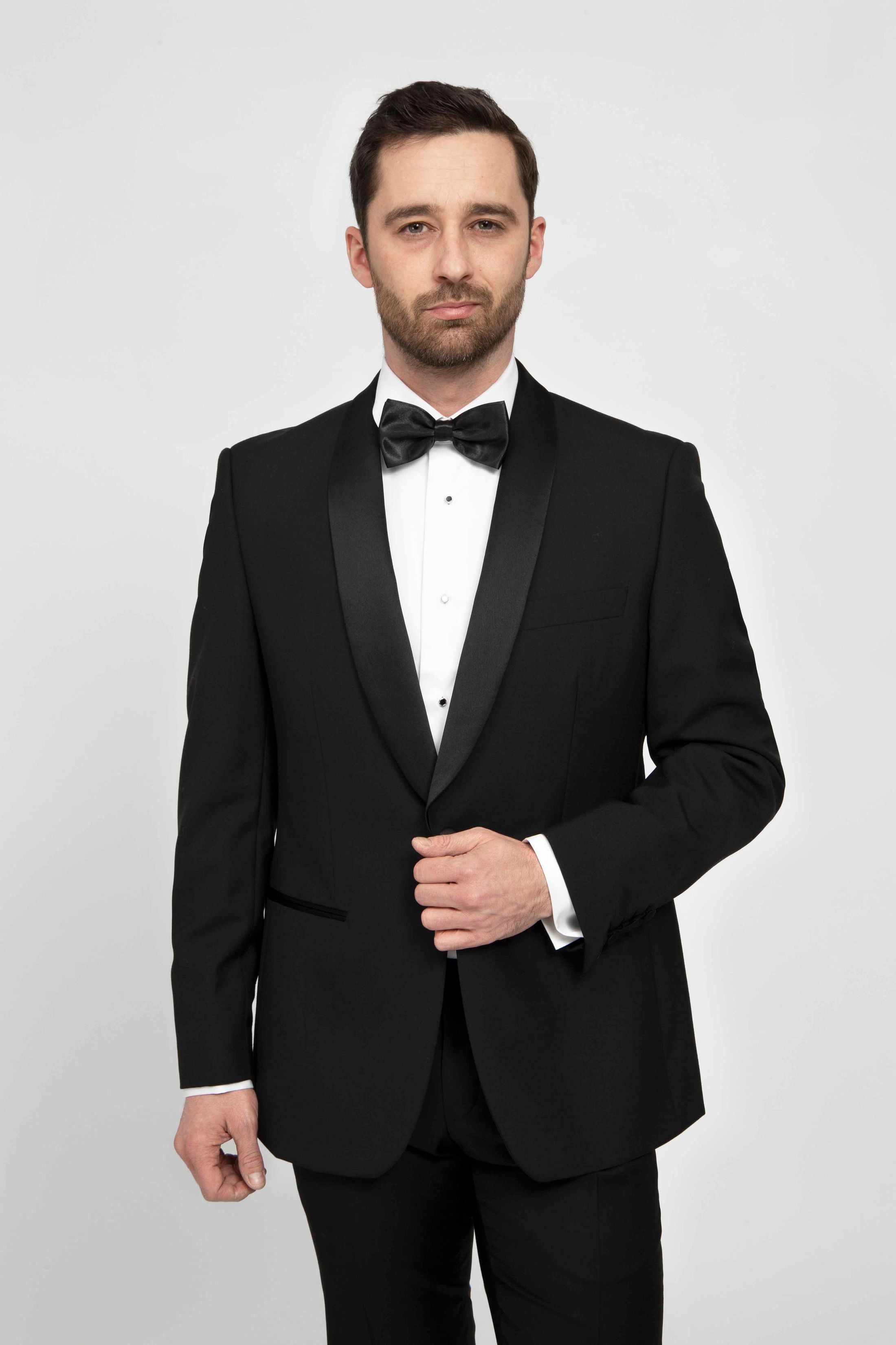 Suitable Veste de Costume Manhattan Mix Laine Noir taille 50