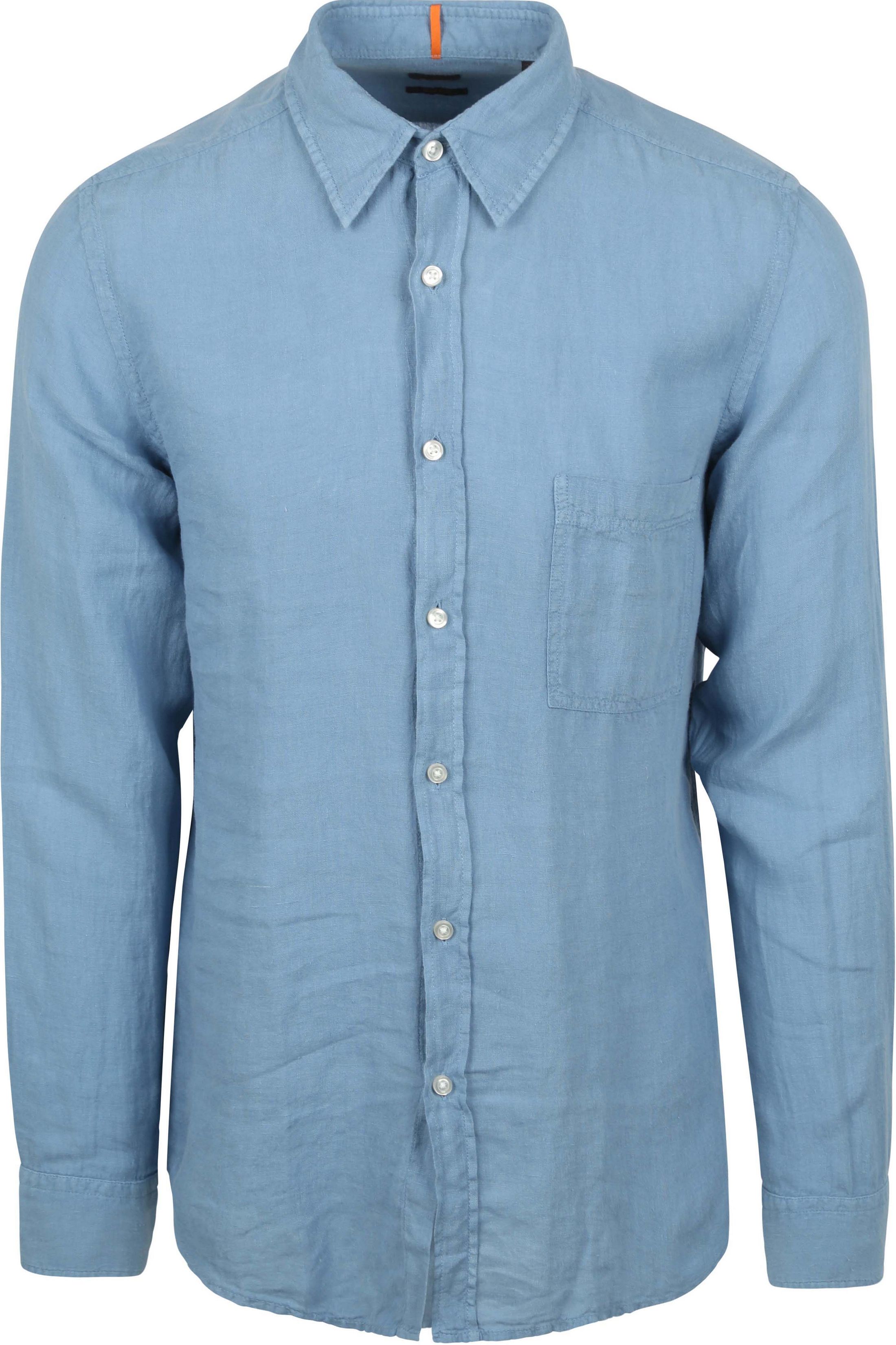 BOSS Relegant Shirt Linen Blue 50537381-462 order online | Suitable