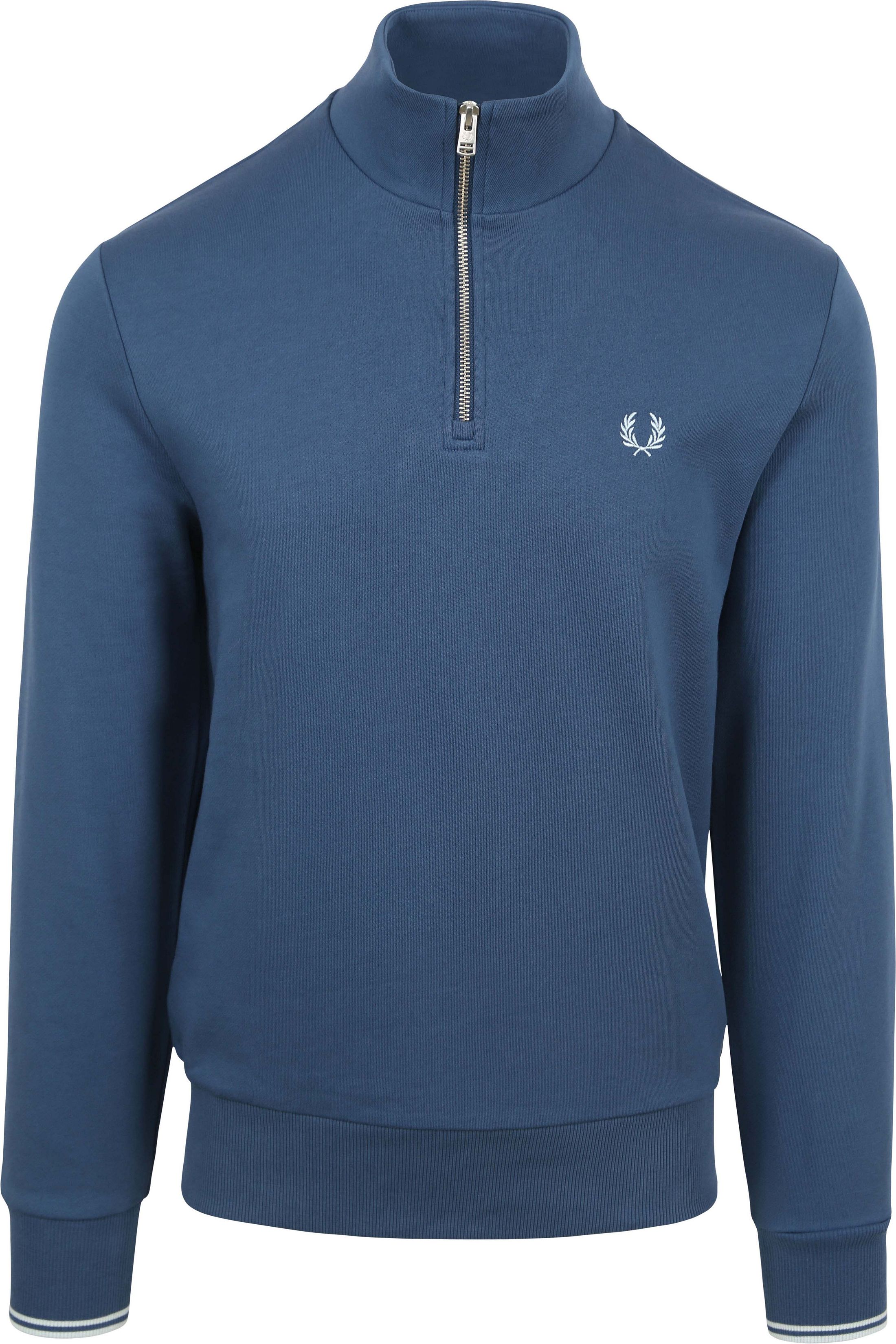 Fred Perry Half Zip Trui Mid Blauw M3574-V06 kopen | Suitable