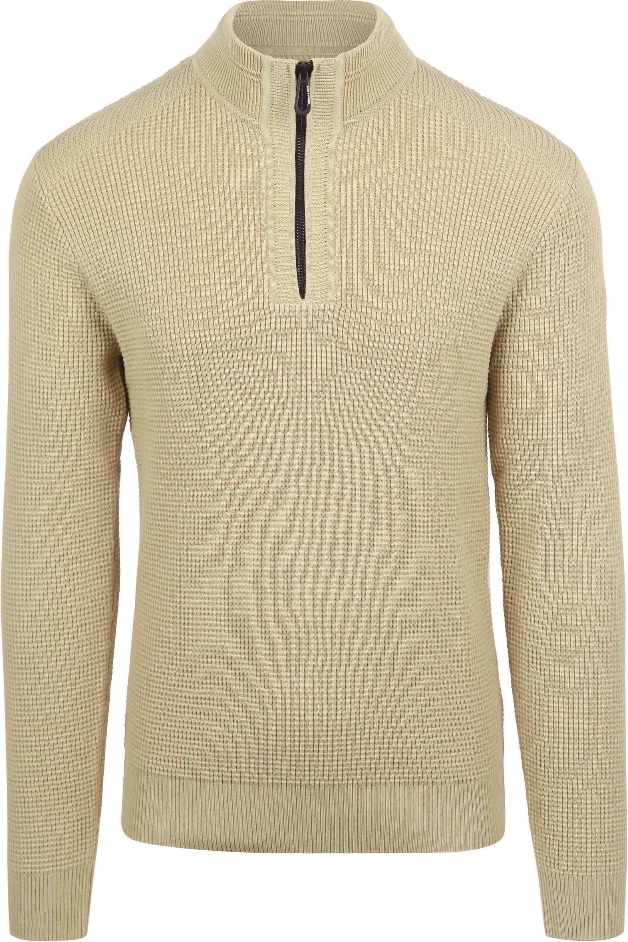 No Excess Half Zip Pullover Structure Melange Beige 25230937-122 order online | Suitable